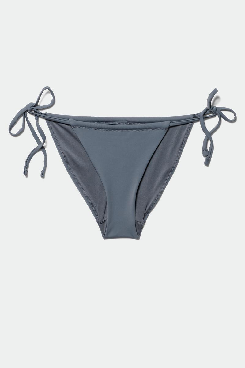 Low Waist Ruched Bikini Briefs Blue Weekday Ww