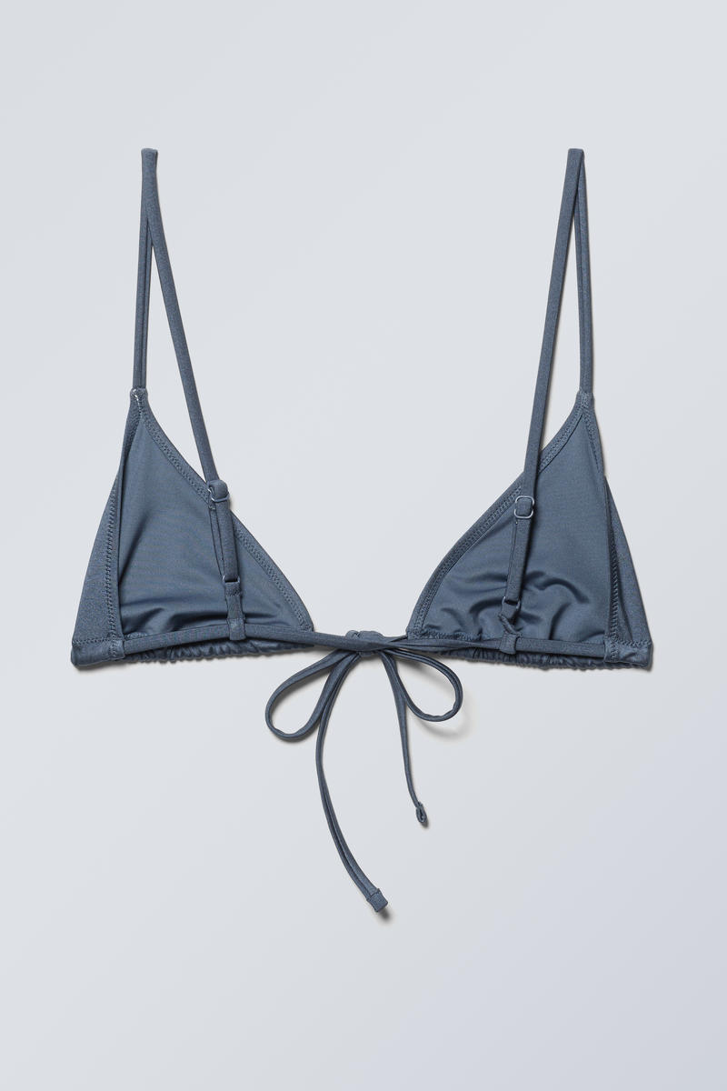 Triangle Bikini Top Blue Shimmer Weekday Eu