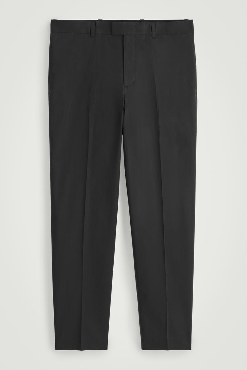 Cotton Straight-Leg Trousers