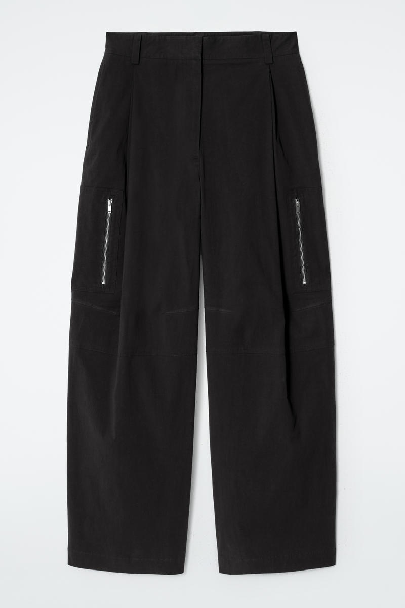 Utility Barrel-Leg Cargo Trousers