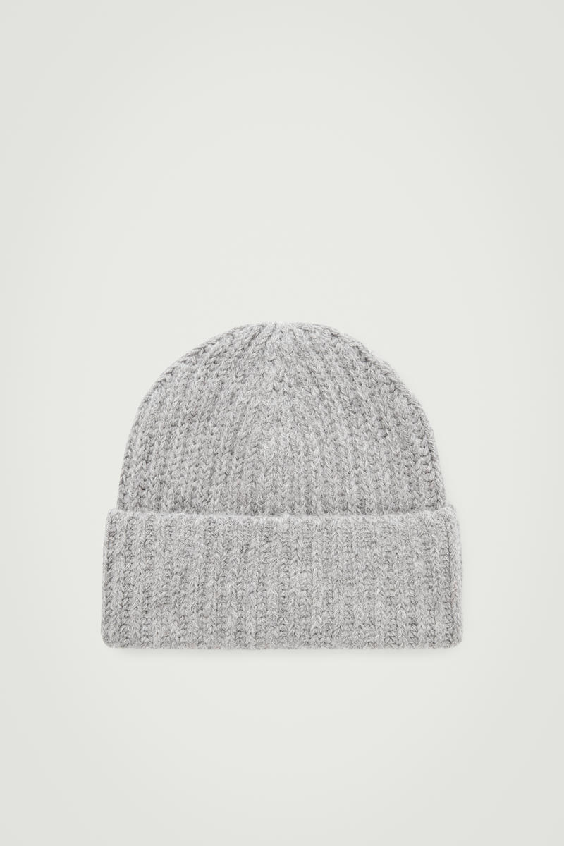 Ribbed Alpaca-Blend Beanie