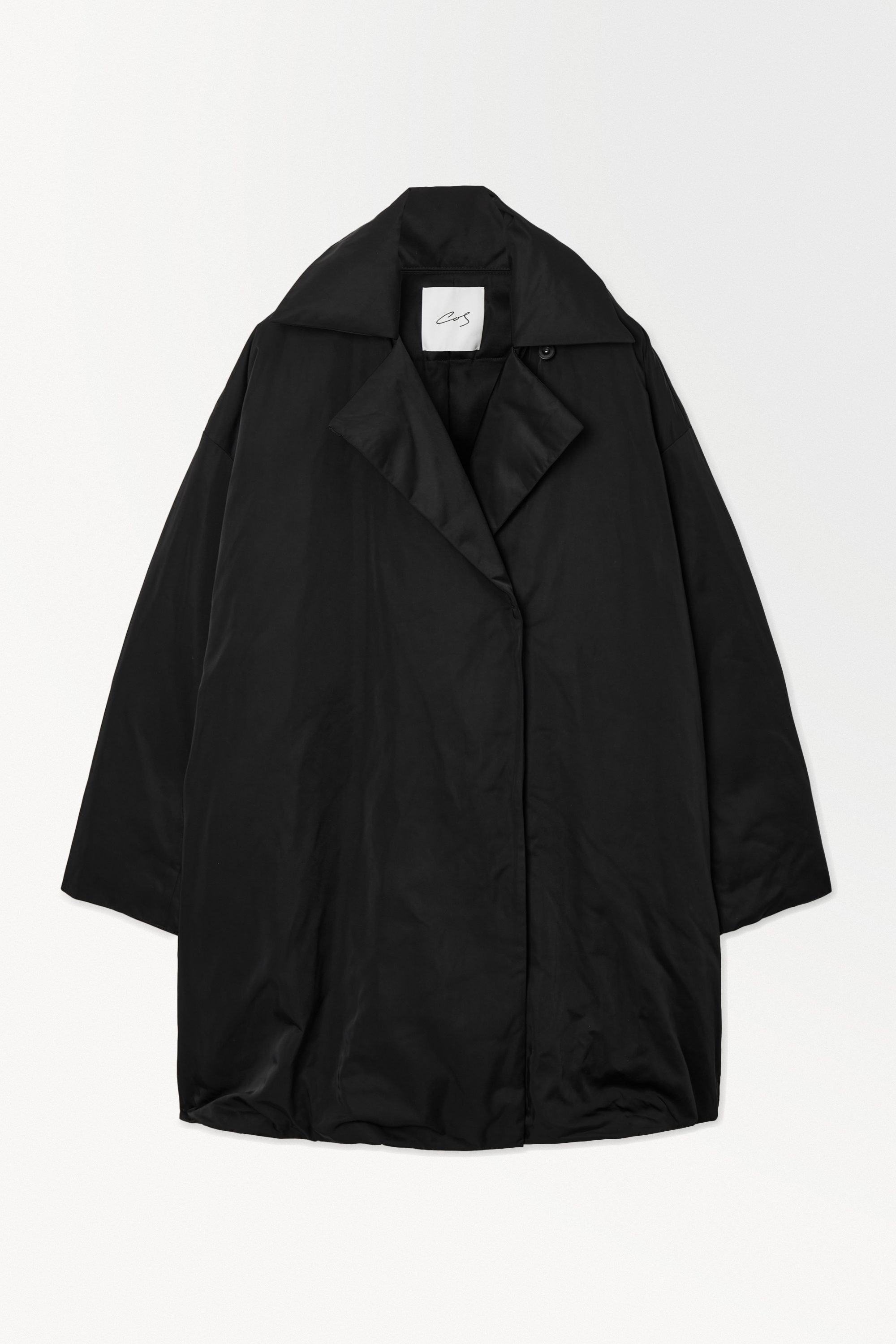 THE RECYCLED-DOWN PADDED COAT BLACK COS