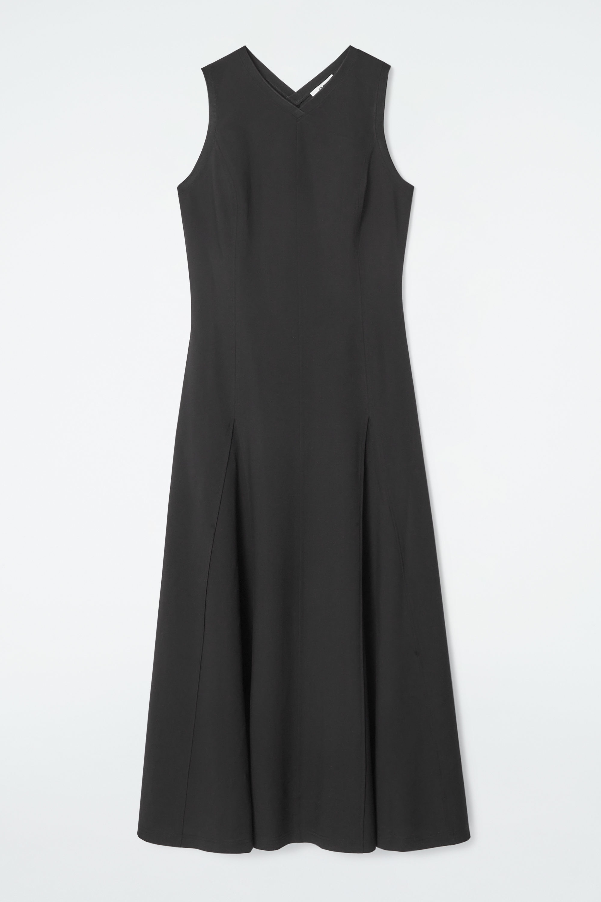 FLARED JERSEY MAXI DRESS - GREEN | COS