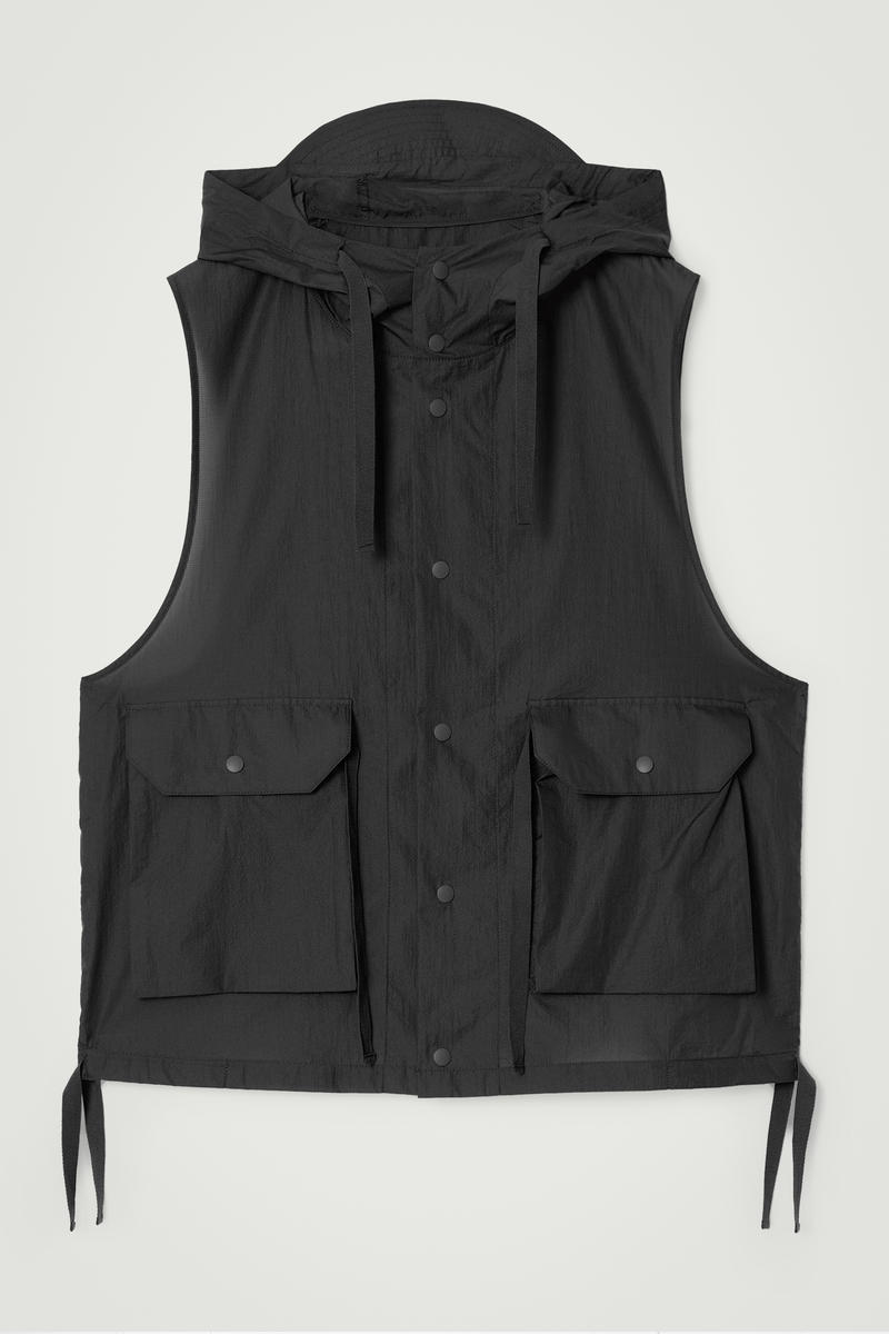 Technical Nylon Hooded Gilet