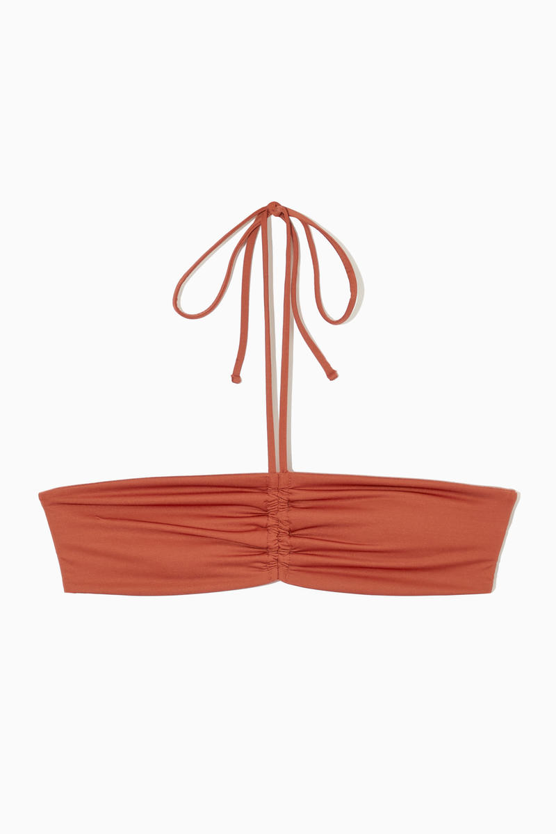 Ruched Bandeau Bikini Top