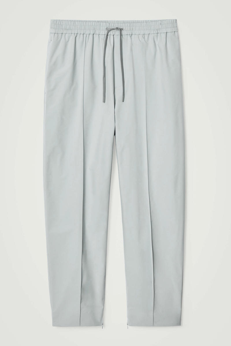 Pintucked Tapered Track Pants