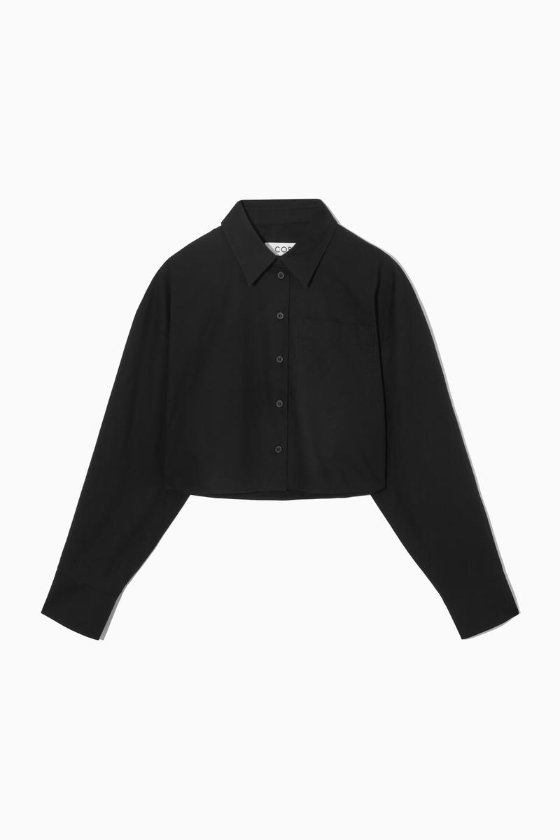 Cropped Poplin Shirt