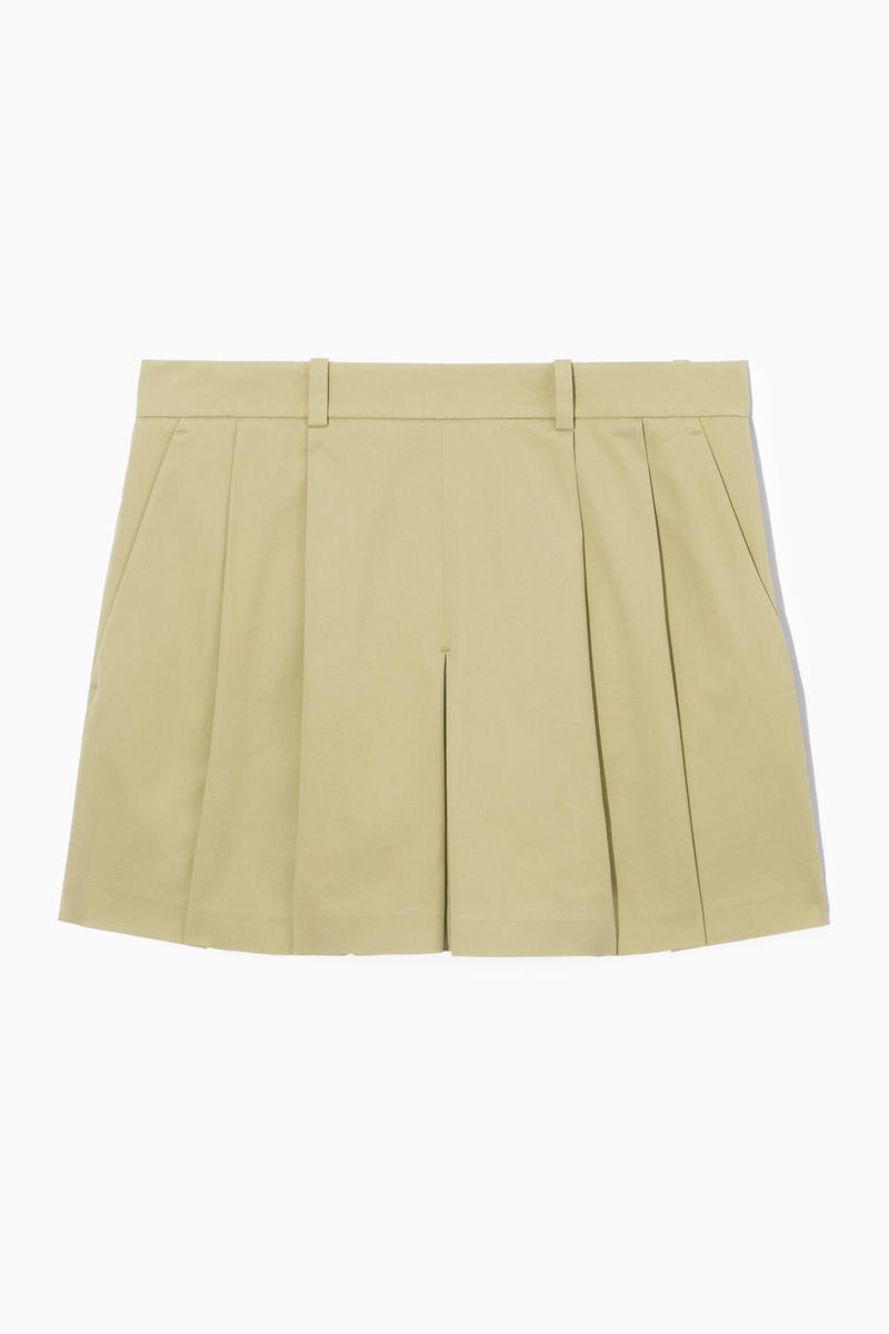 Tailored Pleated Mini Skort