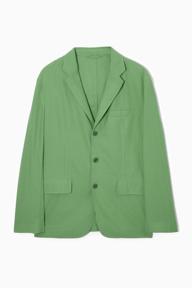 Unstructured Single-Breasted Blazer