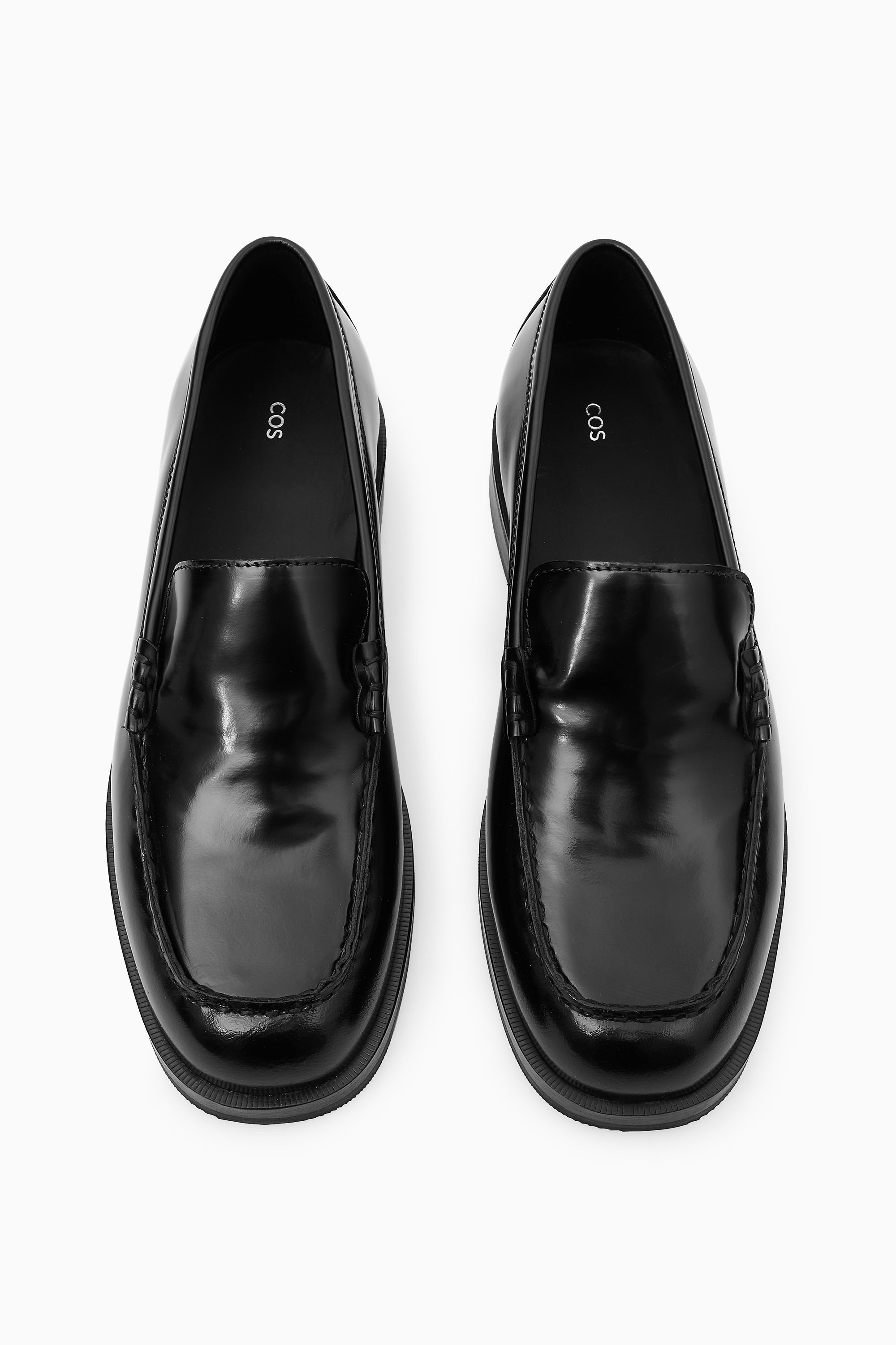 CLEAN LEATHER LOAFERS - BLACK | COS