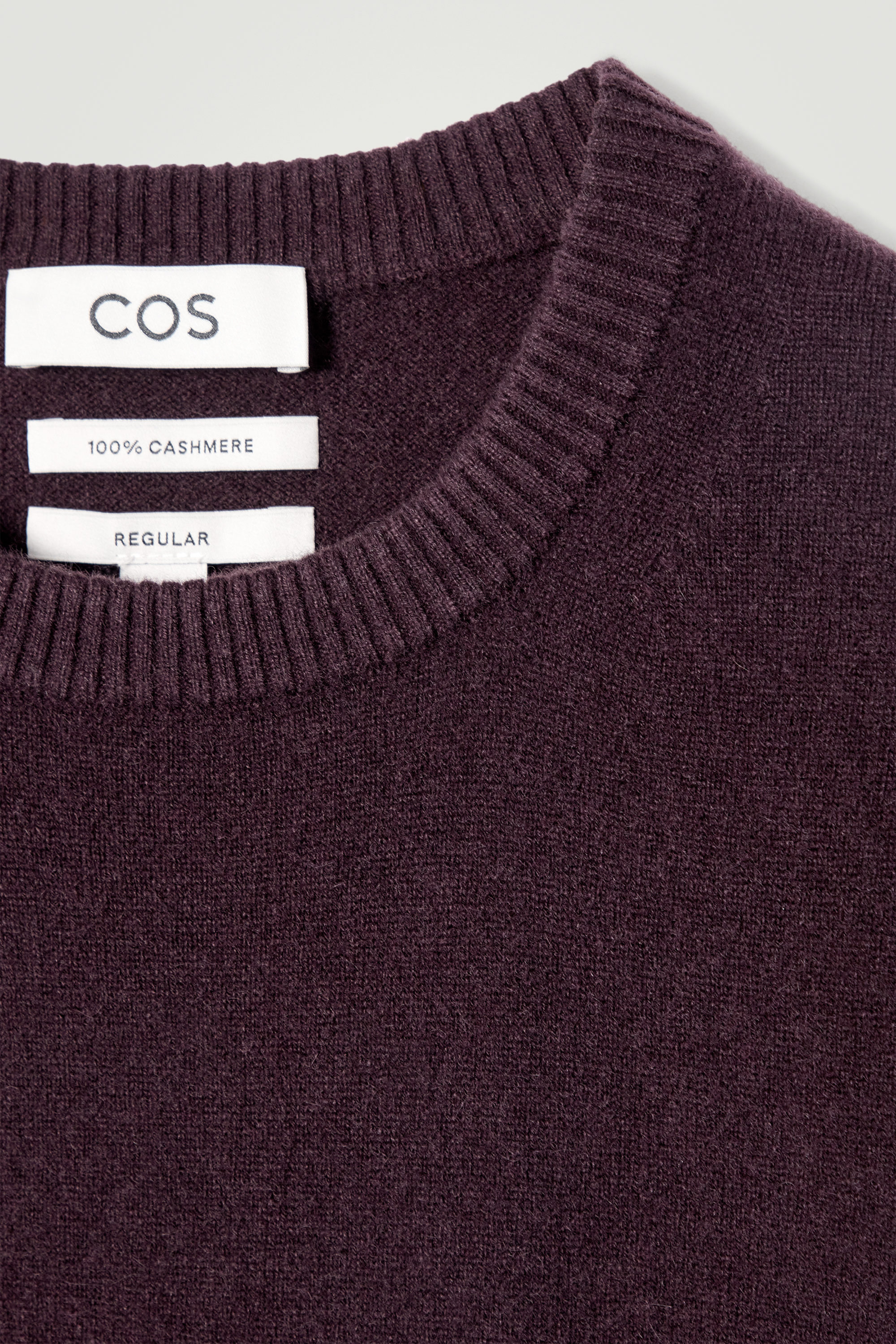 CASHMERE SWEATER - BURGUNDY | COS