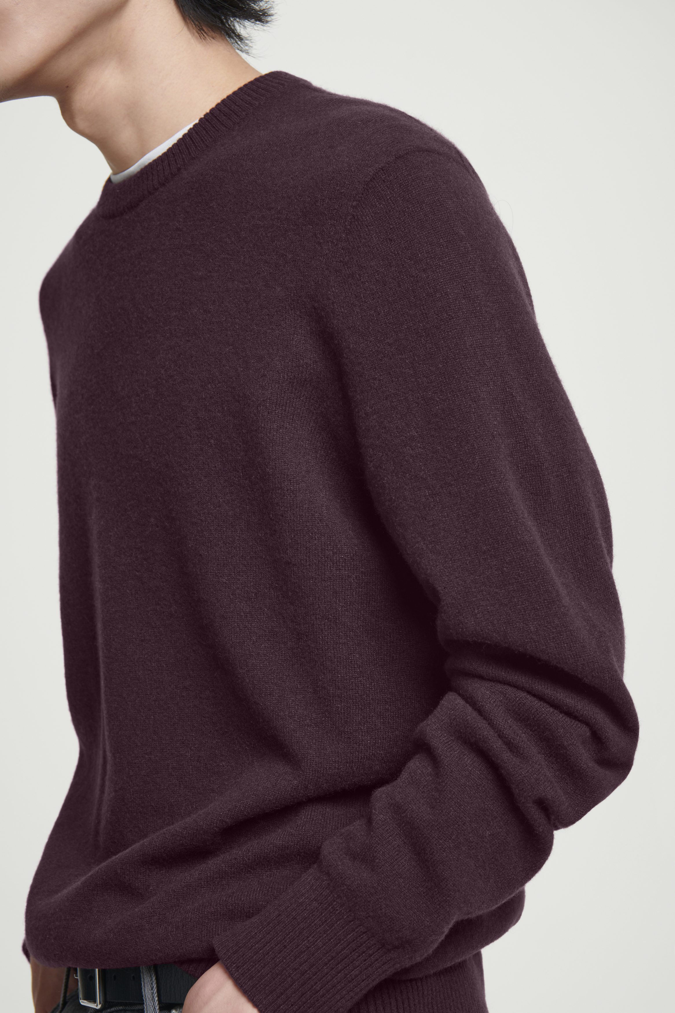 【関税&送料込】Mm Studio Burgundy Cashmere And Wool Canneti Genoa Burgundy Cashmere Half Zip Sweater – Maison Andes