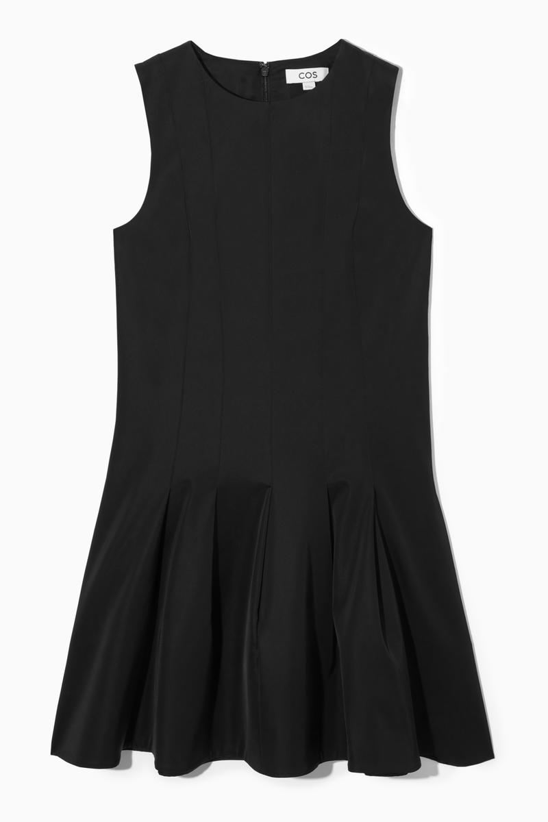 Sleeveless Pleated Mini Dress