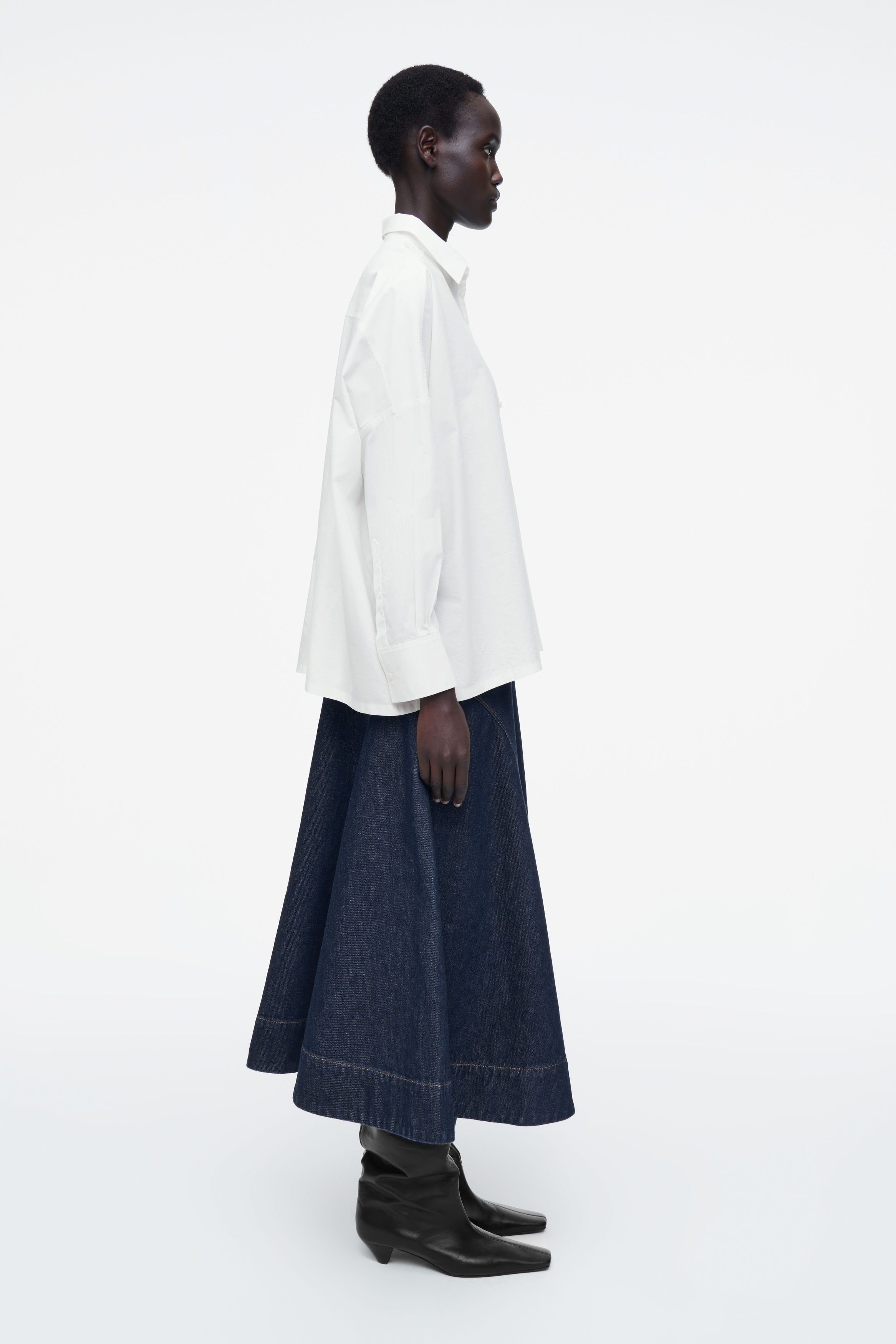 【COSYHARU】Renne Pleated Shirt Cece Top Bright White Polysatin – Shop KOCH