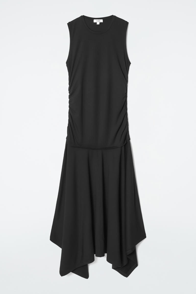 Ruched Jersey Maxi Dress