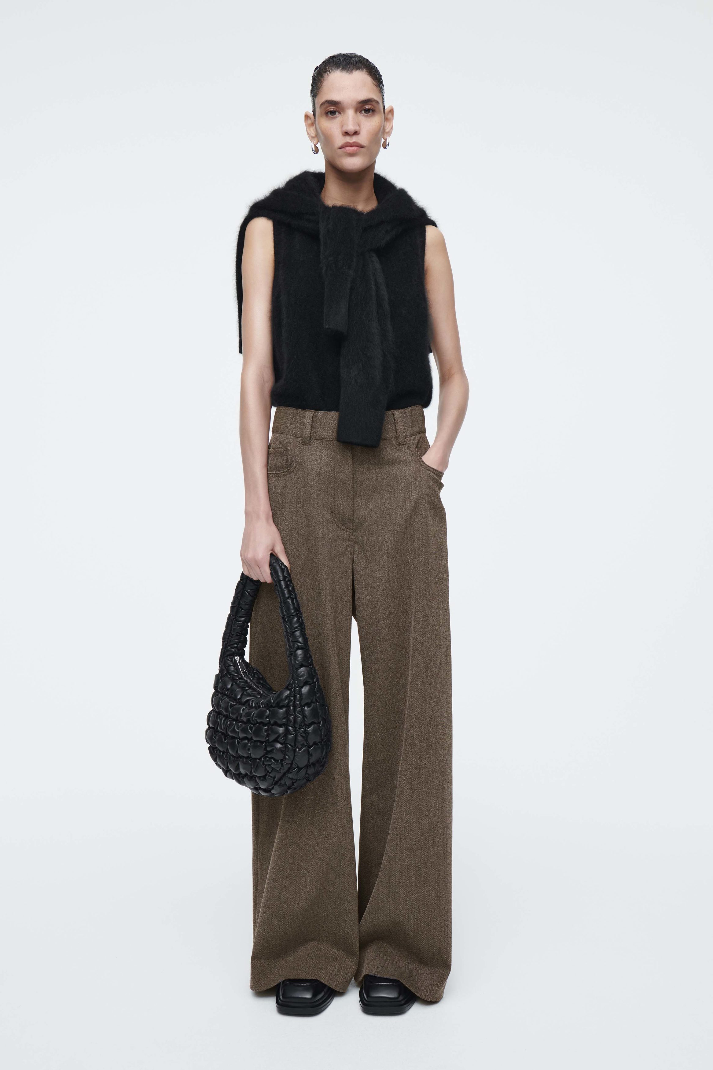 QUILTED MINI BAG - LEATHER - BLACK QUILTED MINI BAG - LEATHER - BLACK