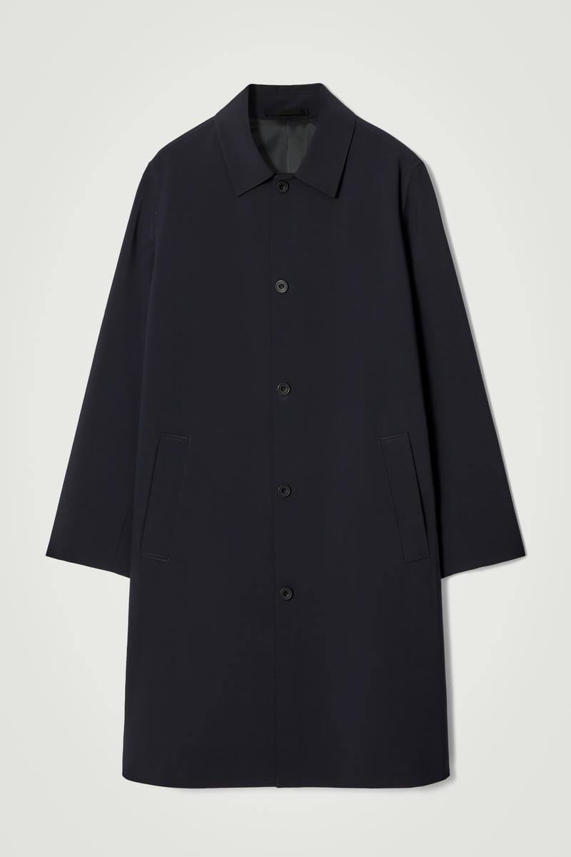 Wool-Blend Car Coat