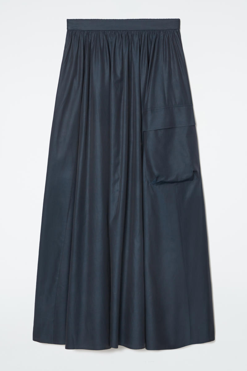 Utility A-Line Maxi Skirt