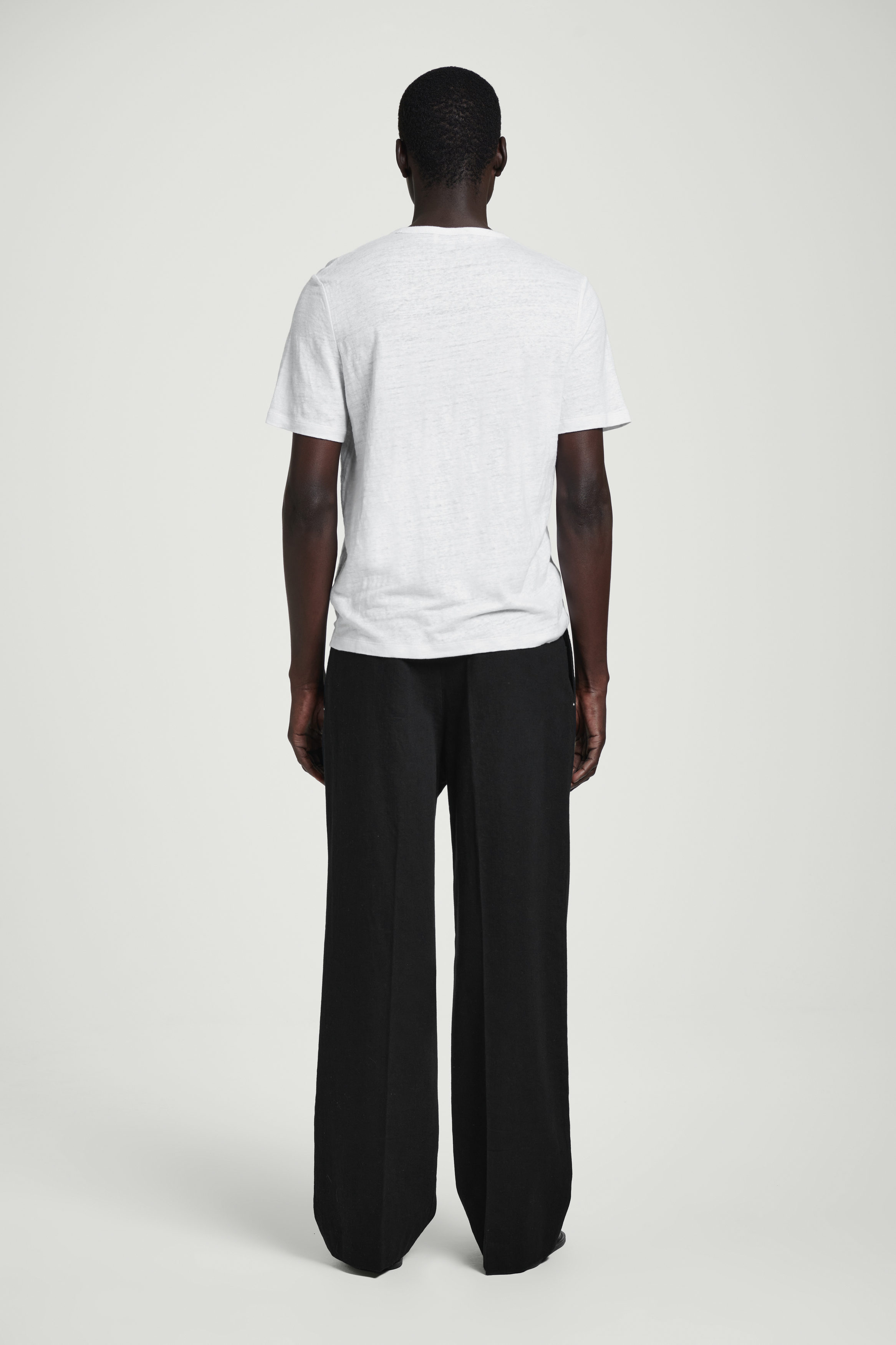 LINEN T-SHIRT - WHITE | COS