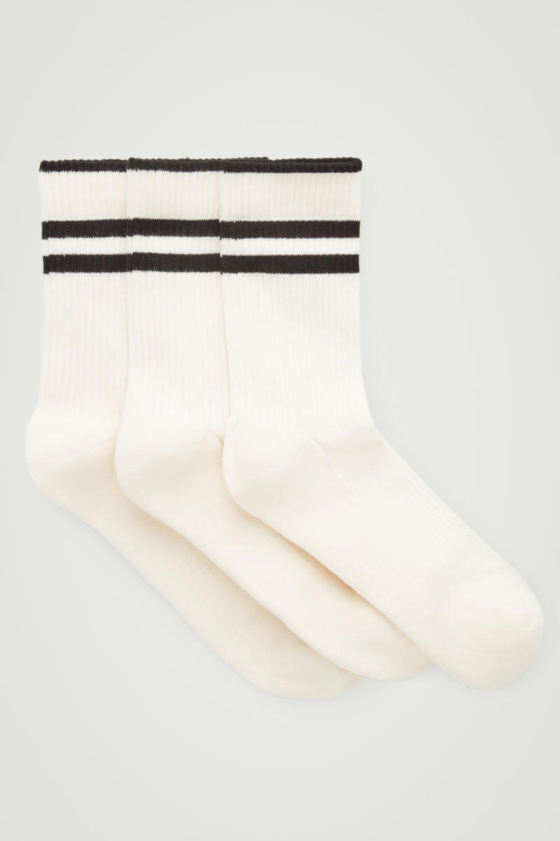 3-Pack Ribbed Sport Socks