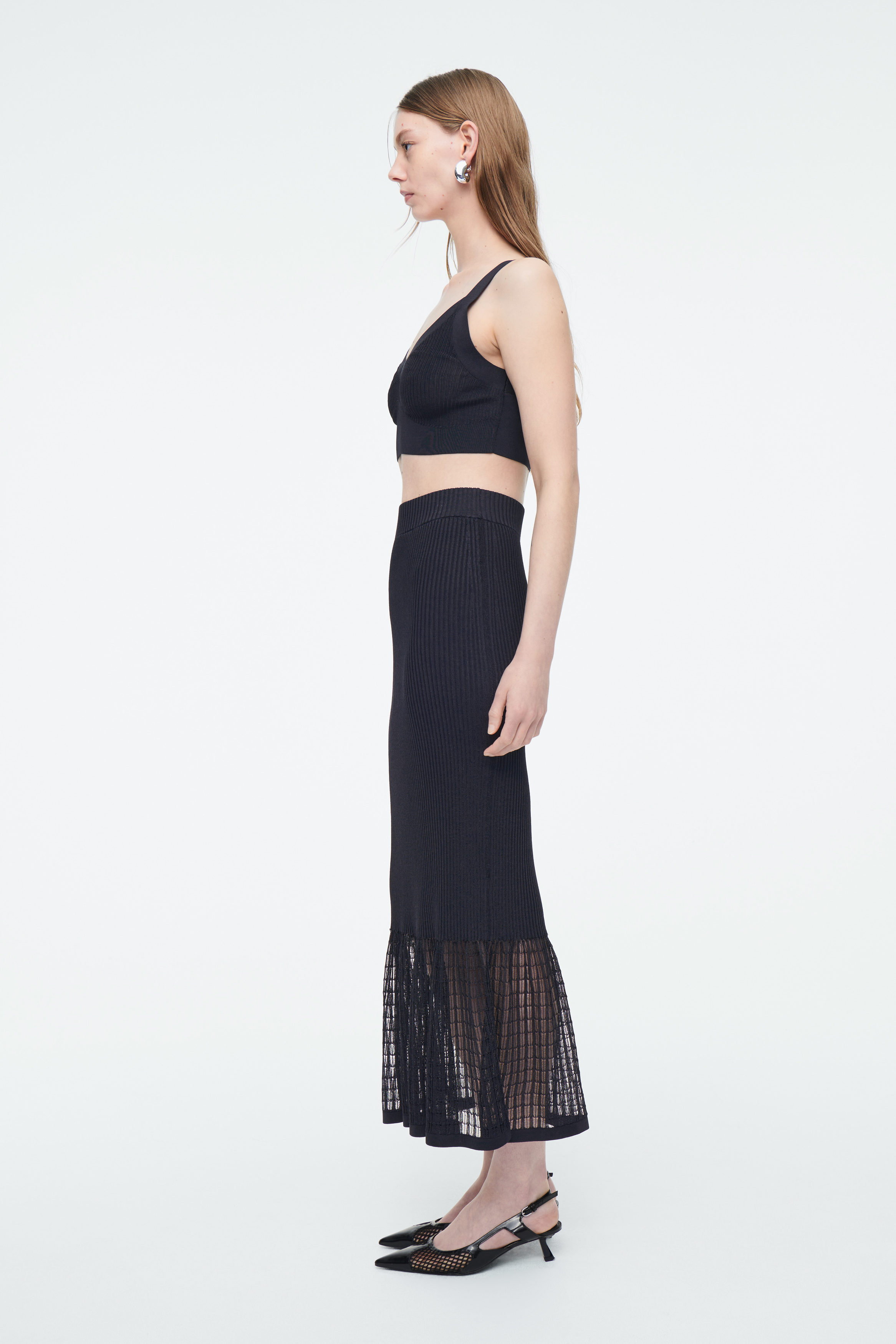 Sinoon Lace Midi Skirt (Brown) – SeoulSeoul