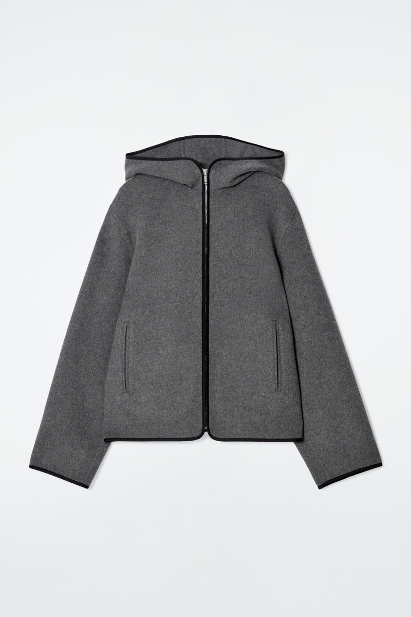 Hooded Double-Faced Wool Jacket