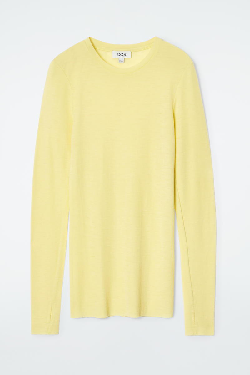 Crew-Neck Merino Wool Top