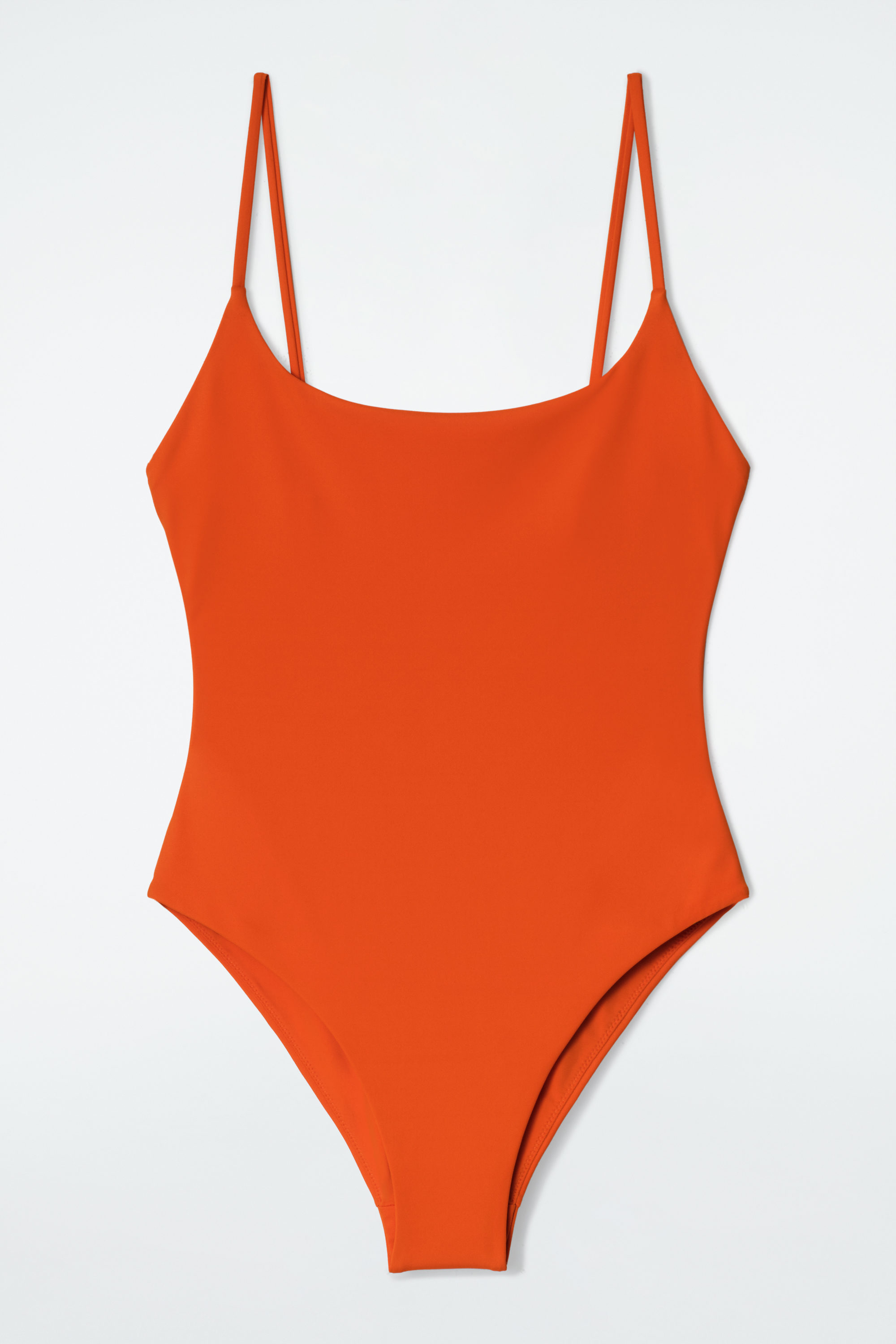 SCOOP-NECK SWIMSUIT - ORANGE | COS