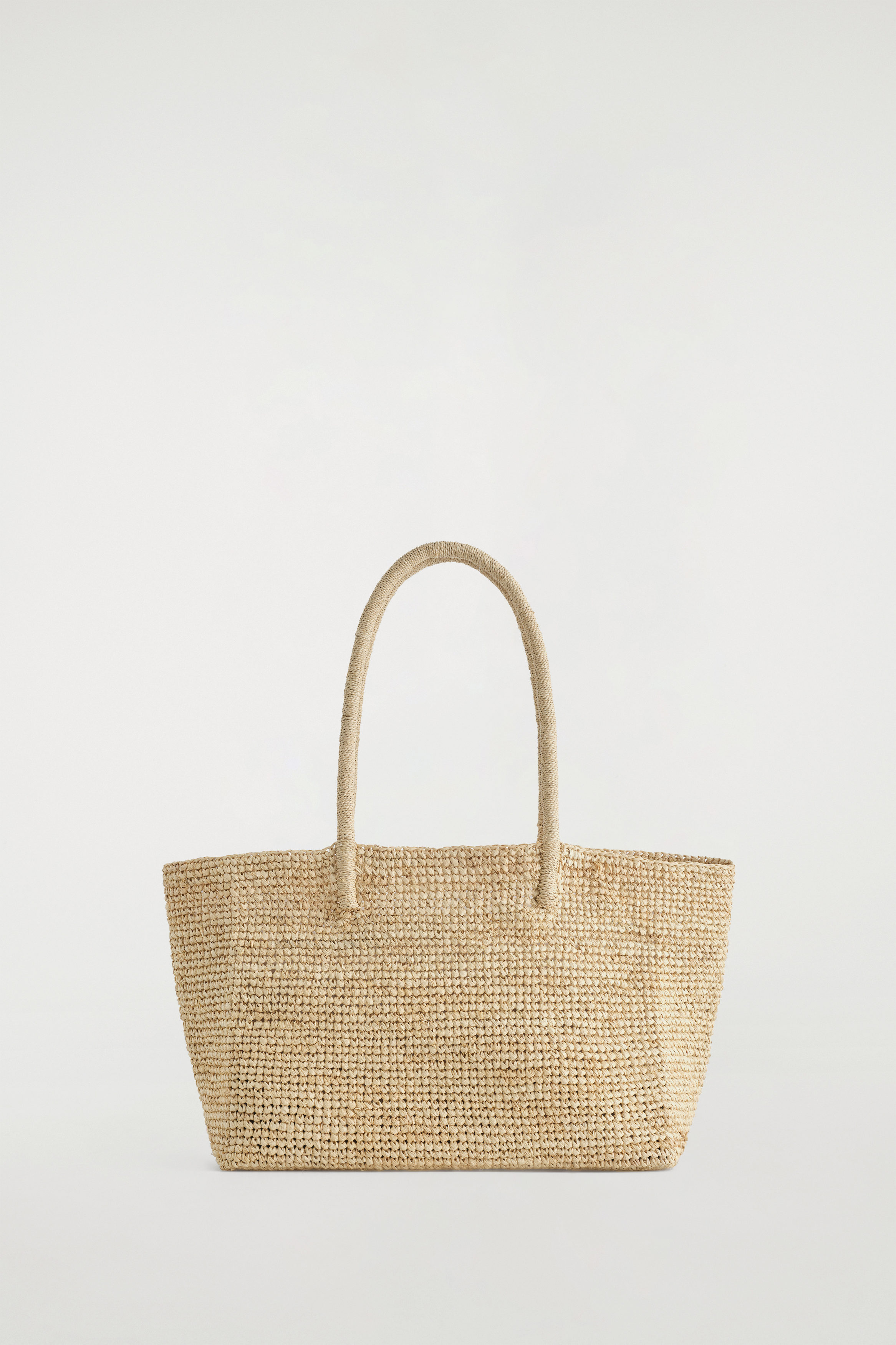 ★DAKS★ ABERDEEN Beige Raffia Mini Tote and Shoulder Bag★ HAND-WOVEN TOTE BAG - RAFFIA - BEIGE | COS