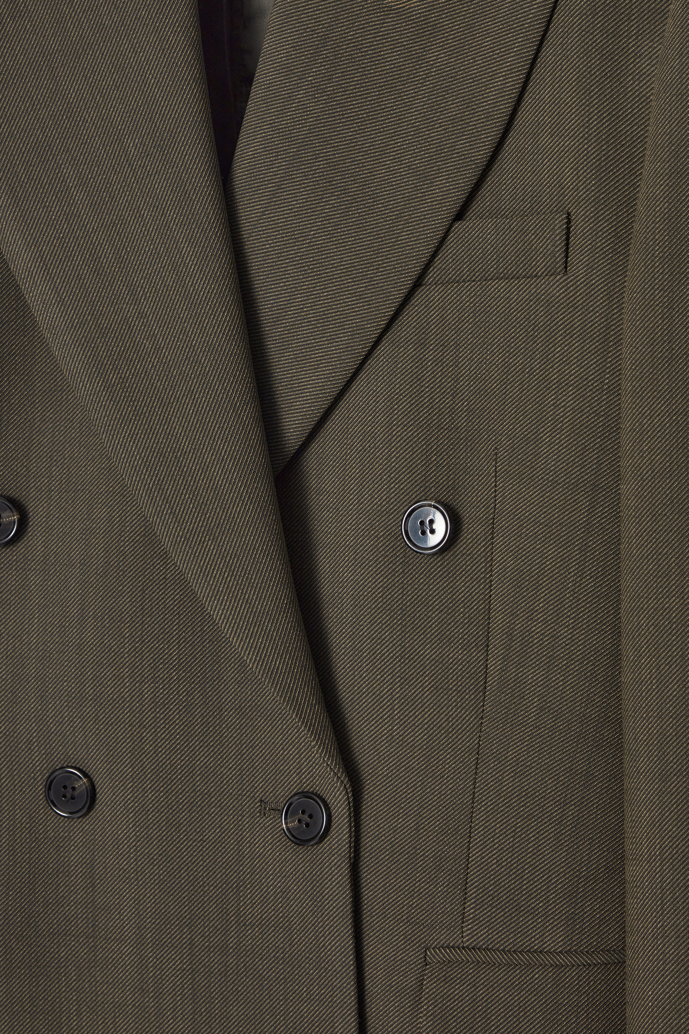 Neau Double breasted blazer カーキ