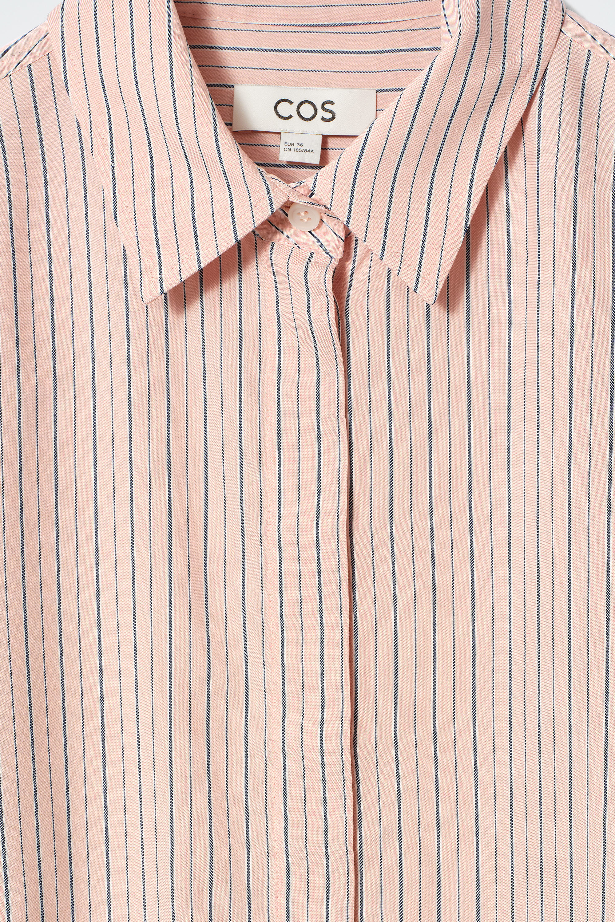 COS Zigzag Stripe Shirt in NAVY BLUE | endource