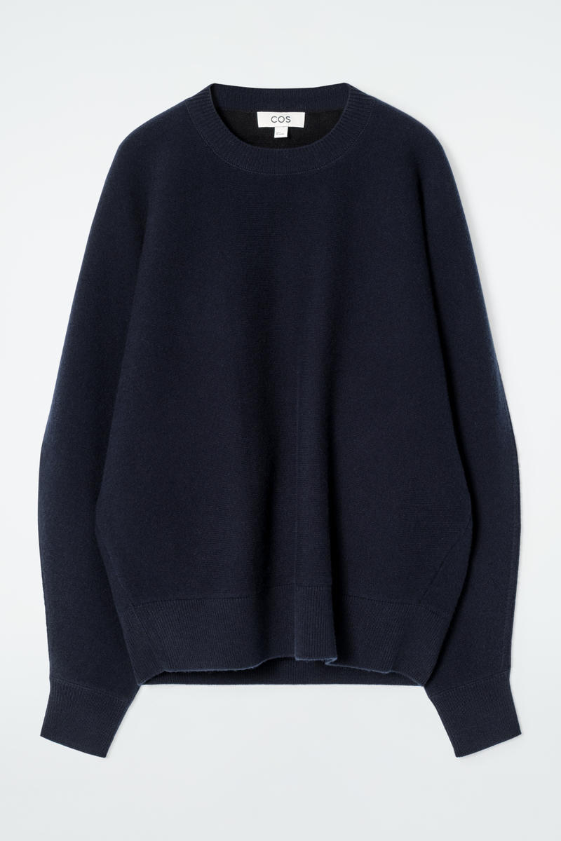 Rounded Double-Faced Wool Jumper