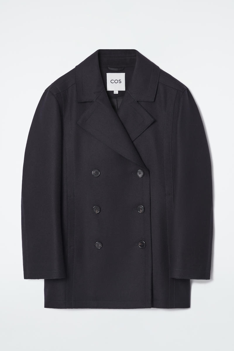 Relaxed Wool Pea Coat