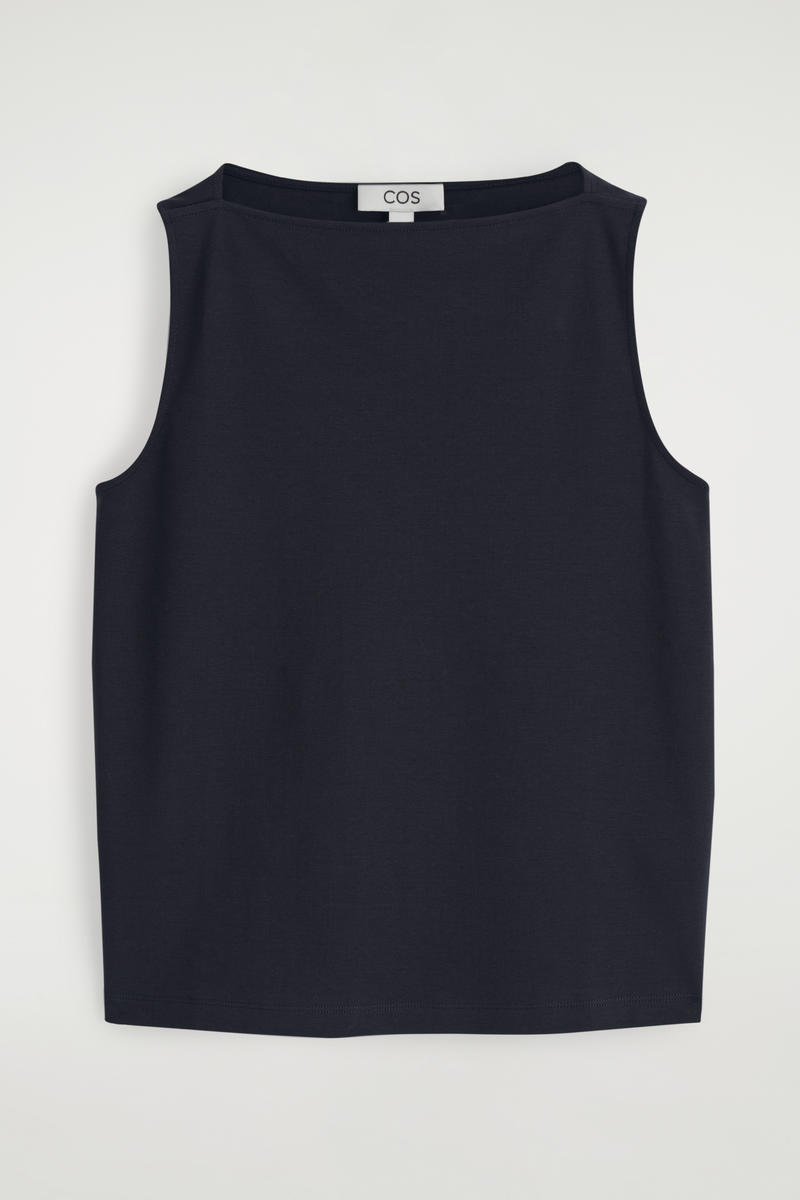 Boat-Neck Tank Top