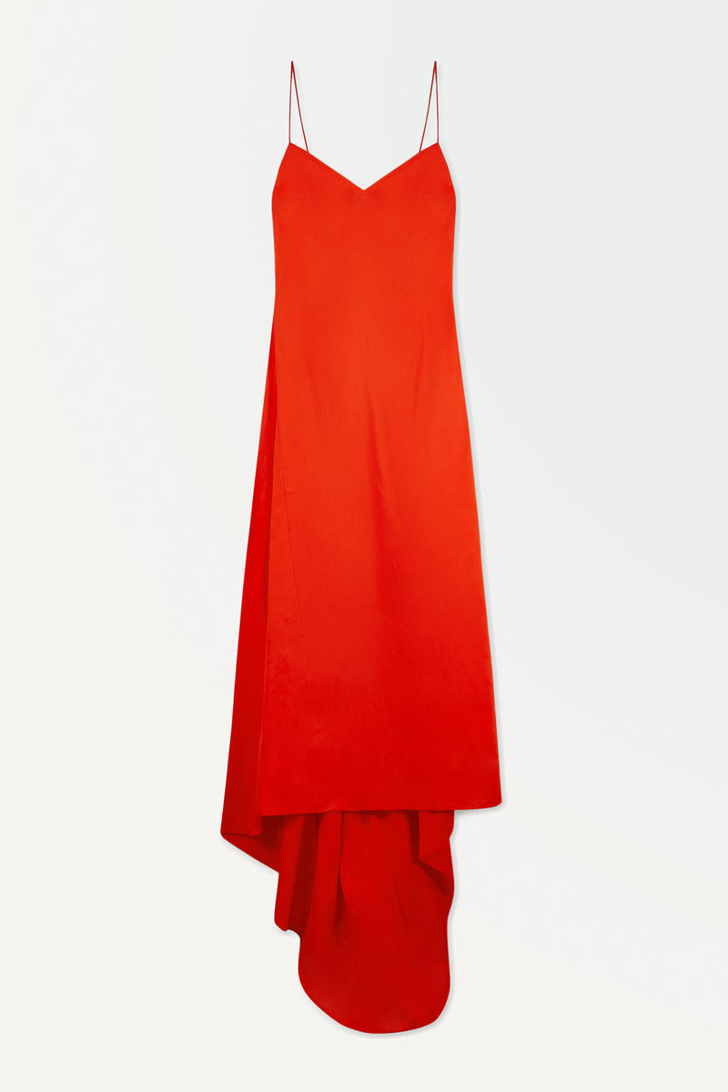 The V-Neck Linen Maxi Dress in Orange