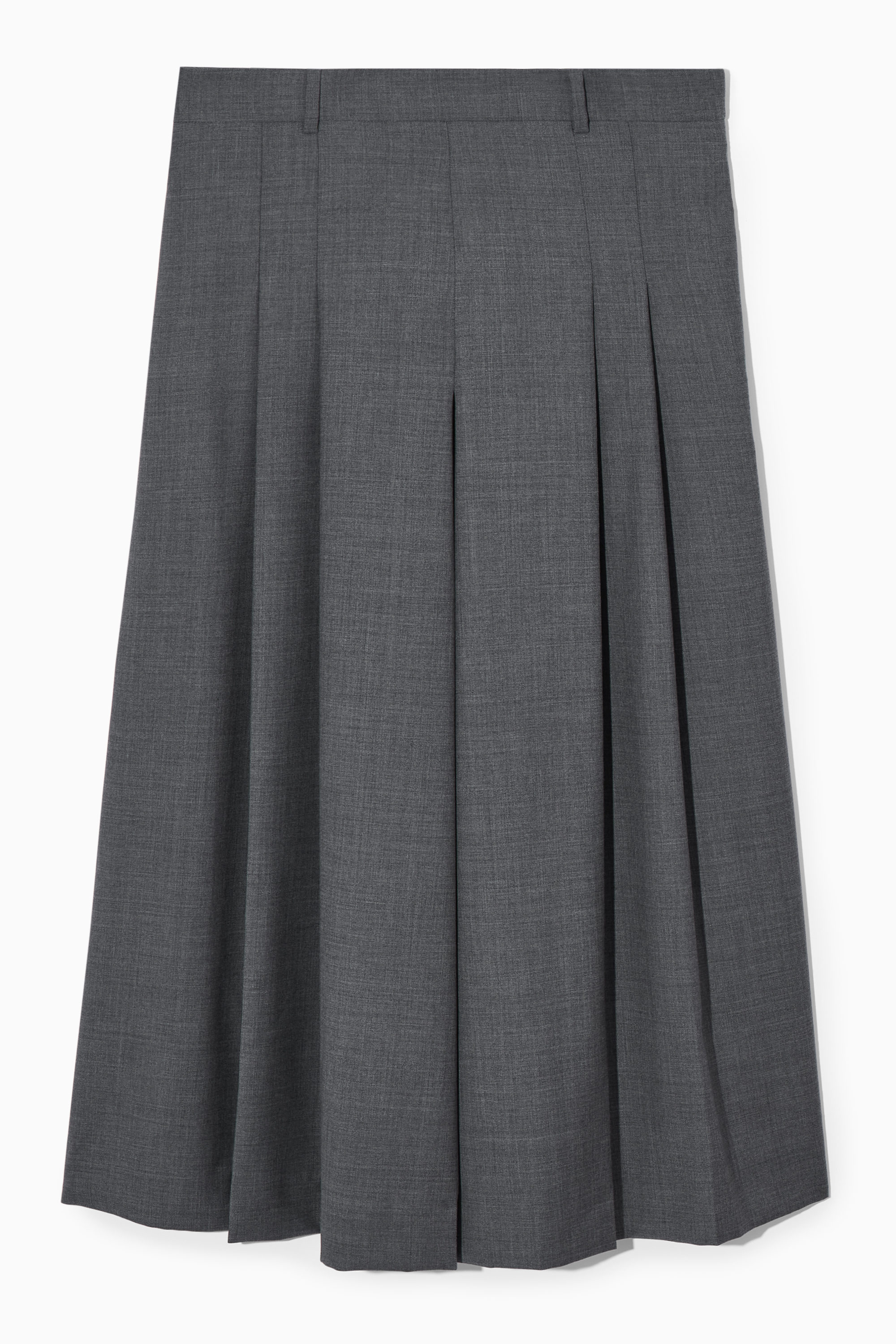 TAILORED WOOL SKORT - GREY | COS