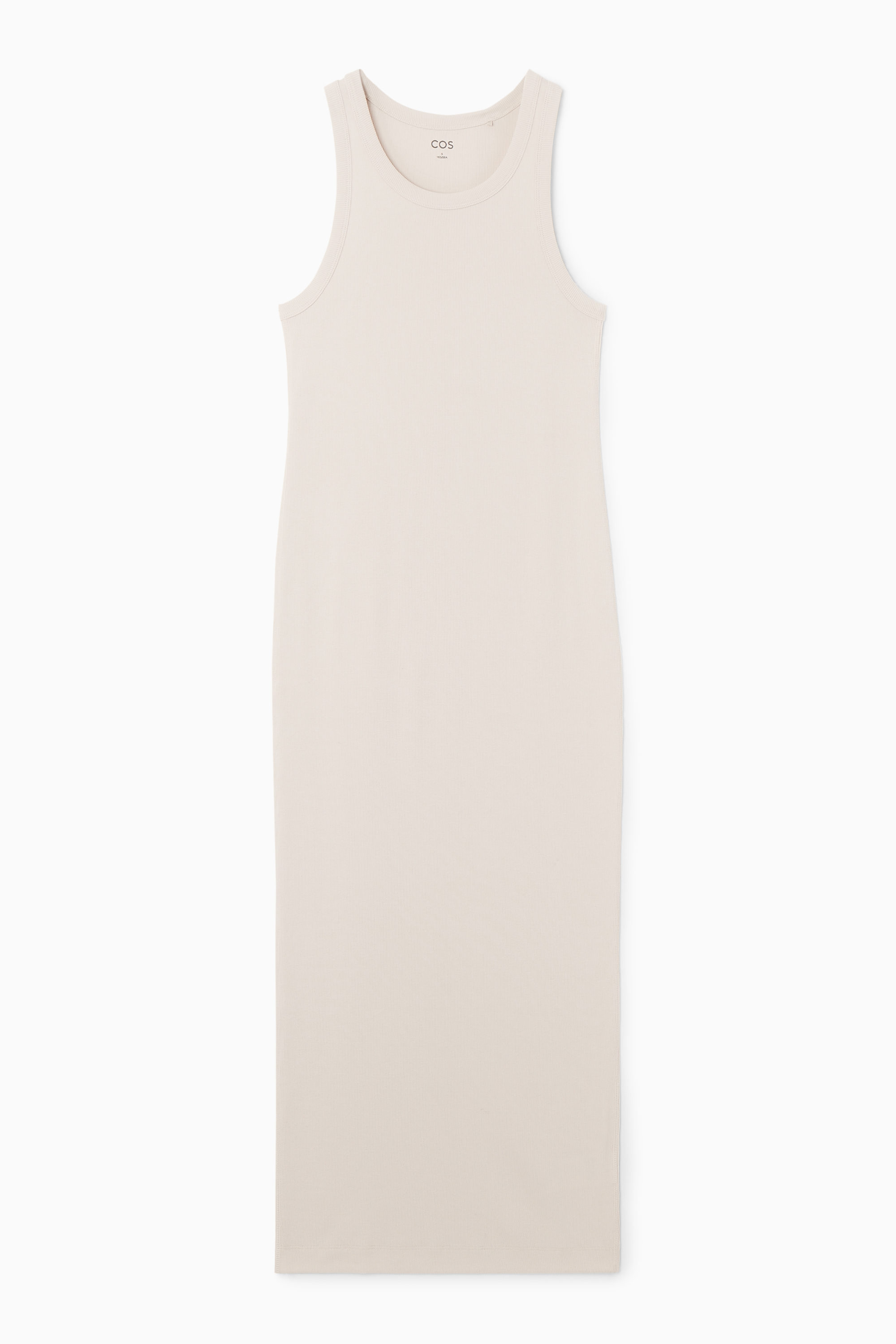 RIBBED TUBE DRESS - OFF-WHITE