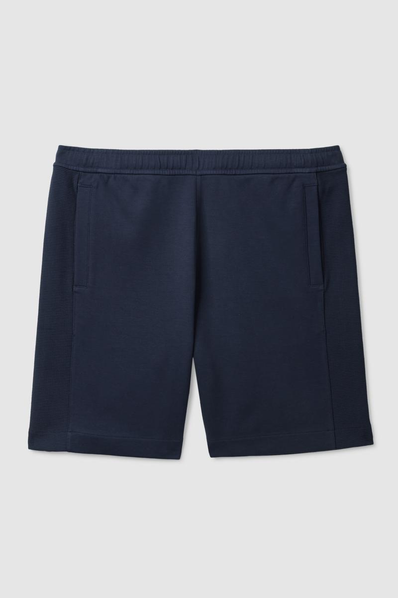 Relaxed-Fit Waffle Panel Shorts