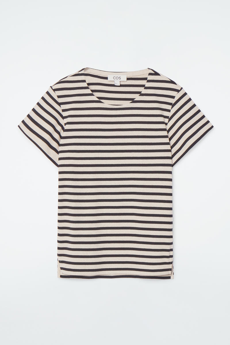 Shrunken Slim Ribbed T-Shirt