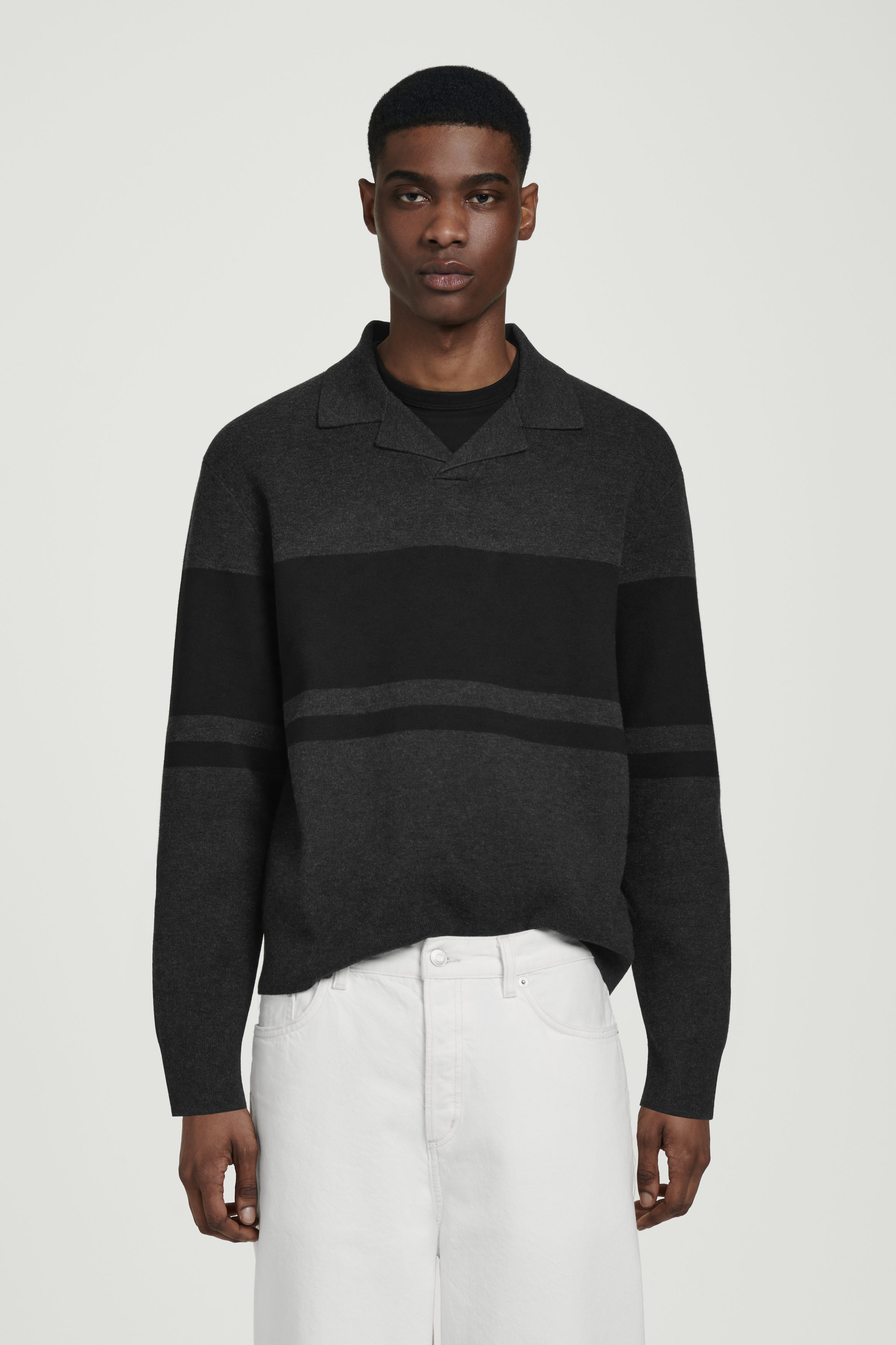 ★★ ★★ striped structured polo knit T12F1KPN DHgate.com:Premium Knitted Polo T-Shirt: Breathable Stripe