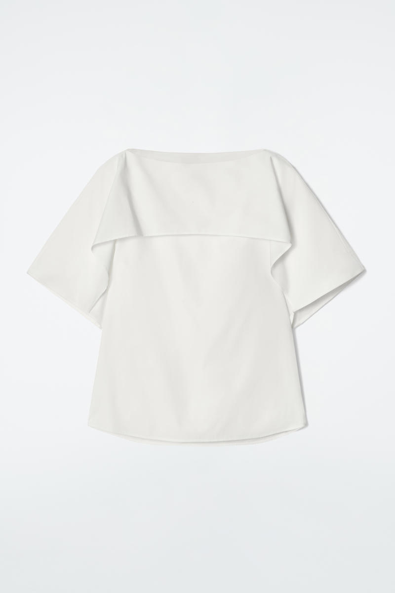 Draped Cotton Top