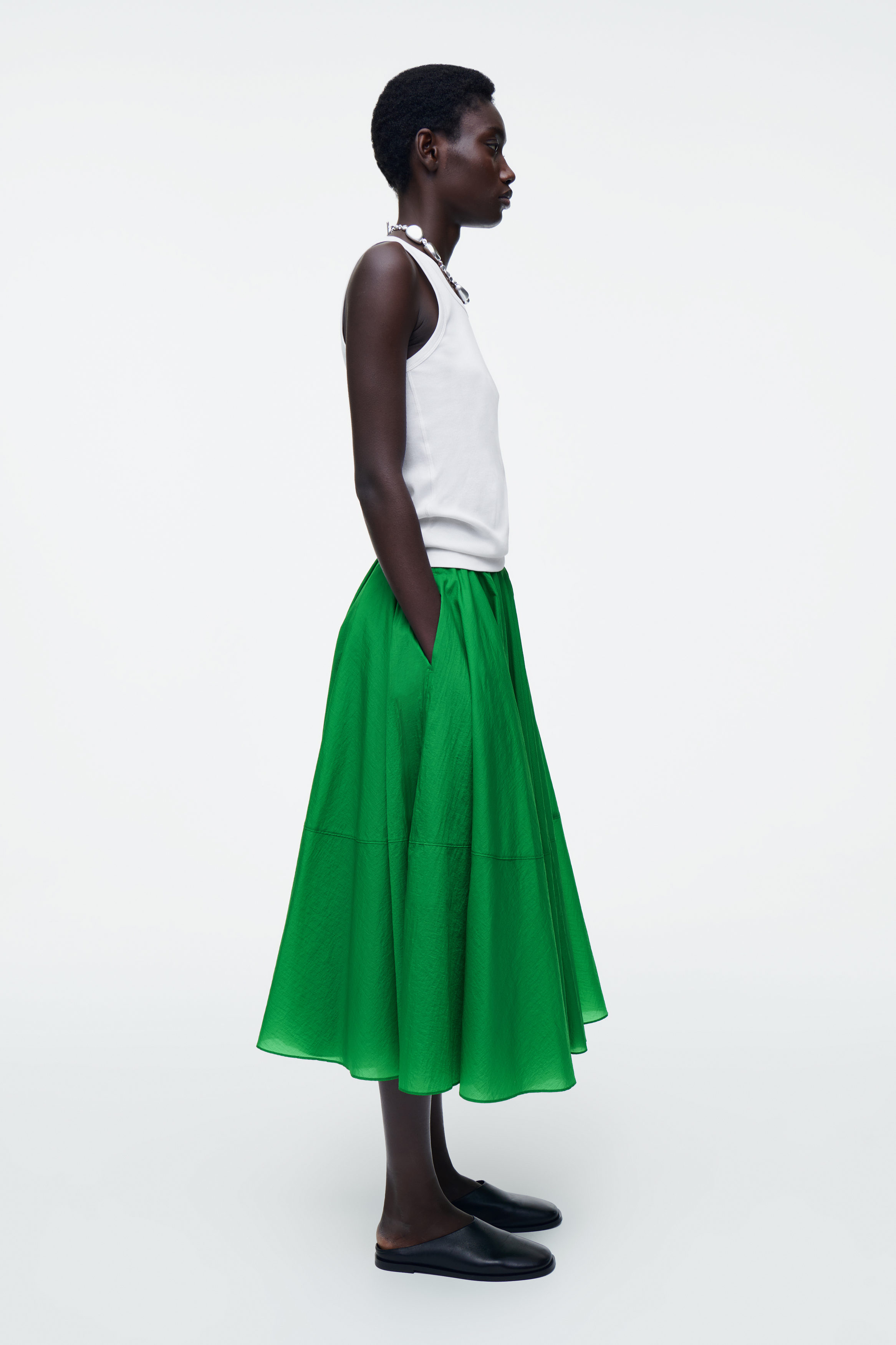 ワンピース PHILOSOPHY Women Mid Skirts 04440723 0407 green 192ea4a21785ac596c5501d39f812c