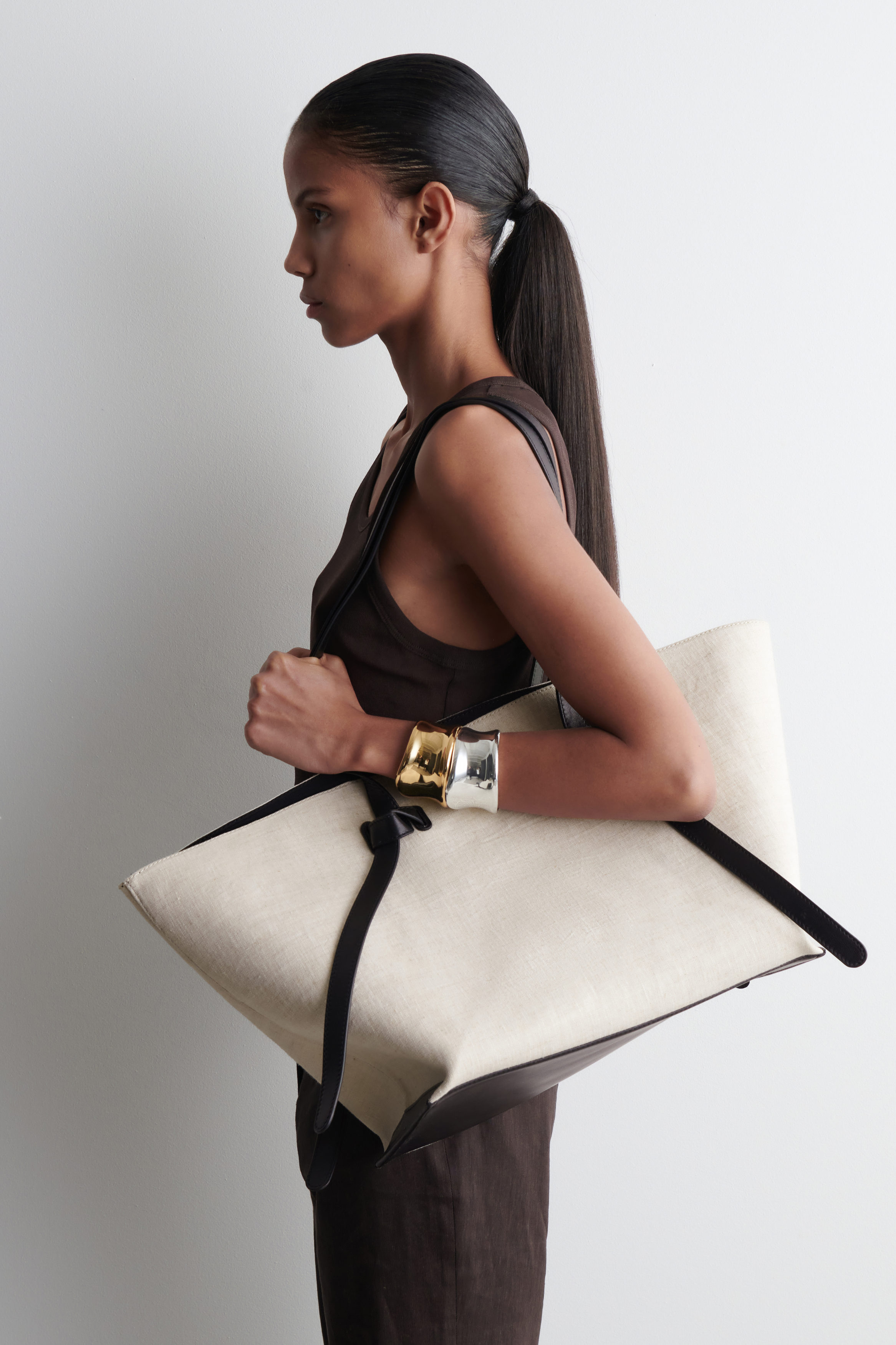 PINCH TOTE BAG - LINEN