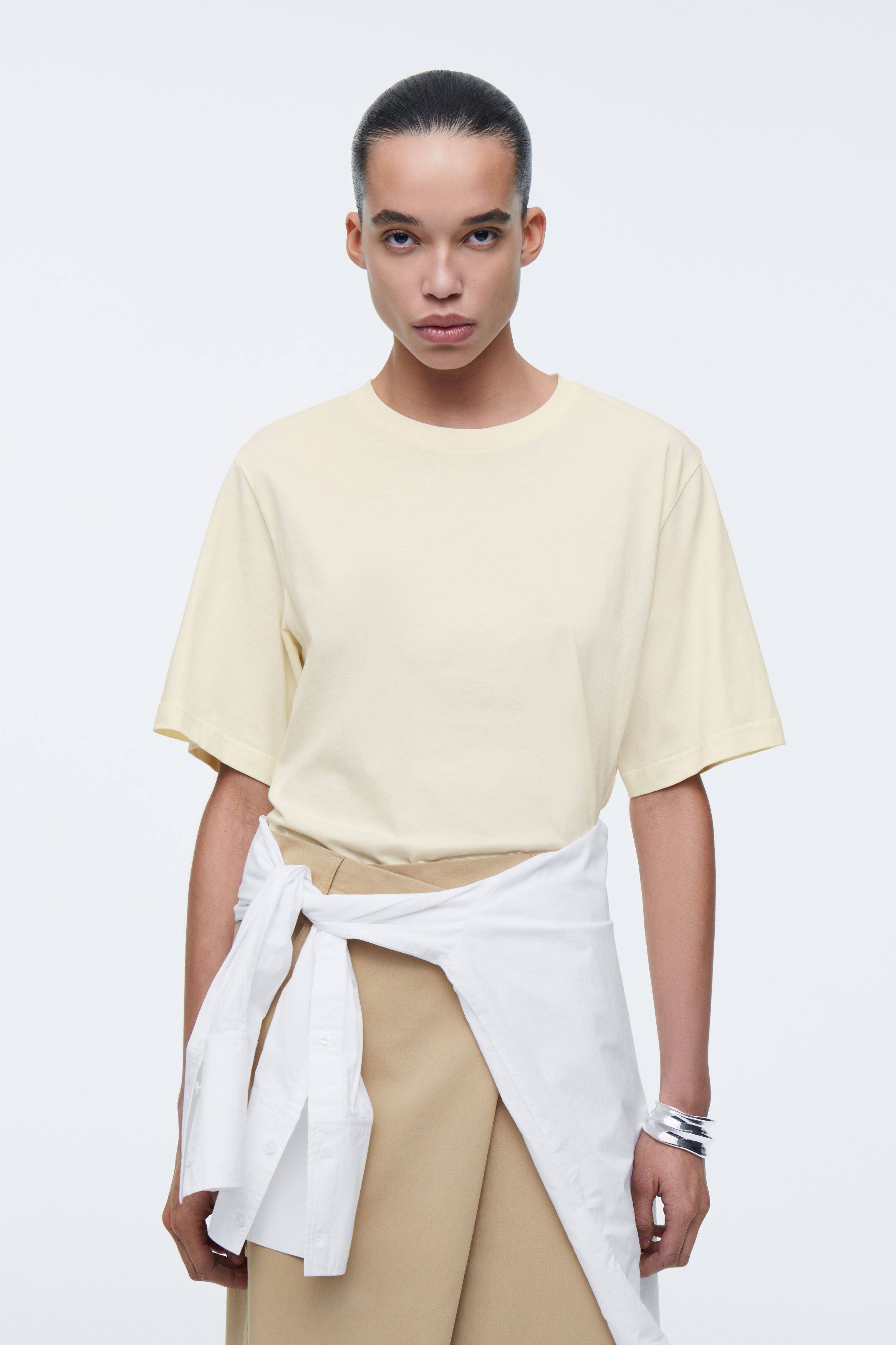 トップス SCULPTOR Good Girl Collar Tee Butter 1a6a54d285324113bde7975a22023b