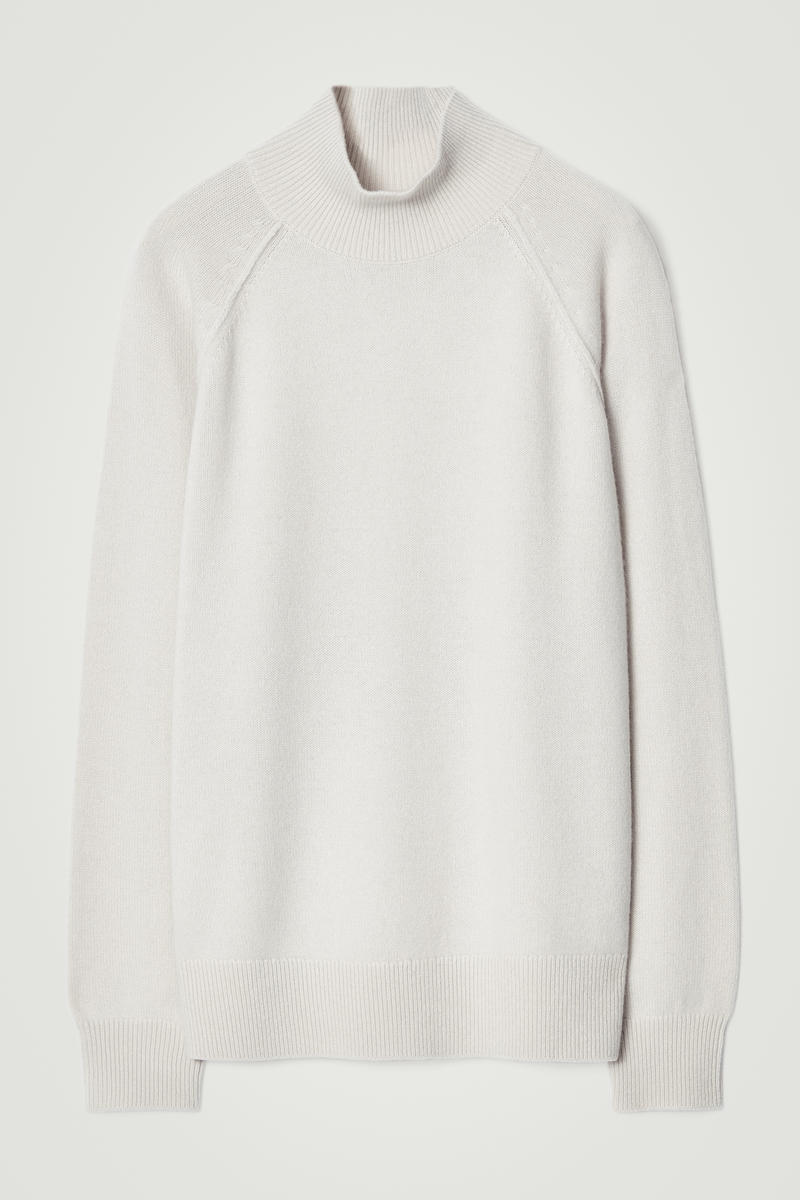 Pure Cashmere Funnel-Neck Jumper