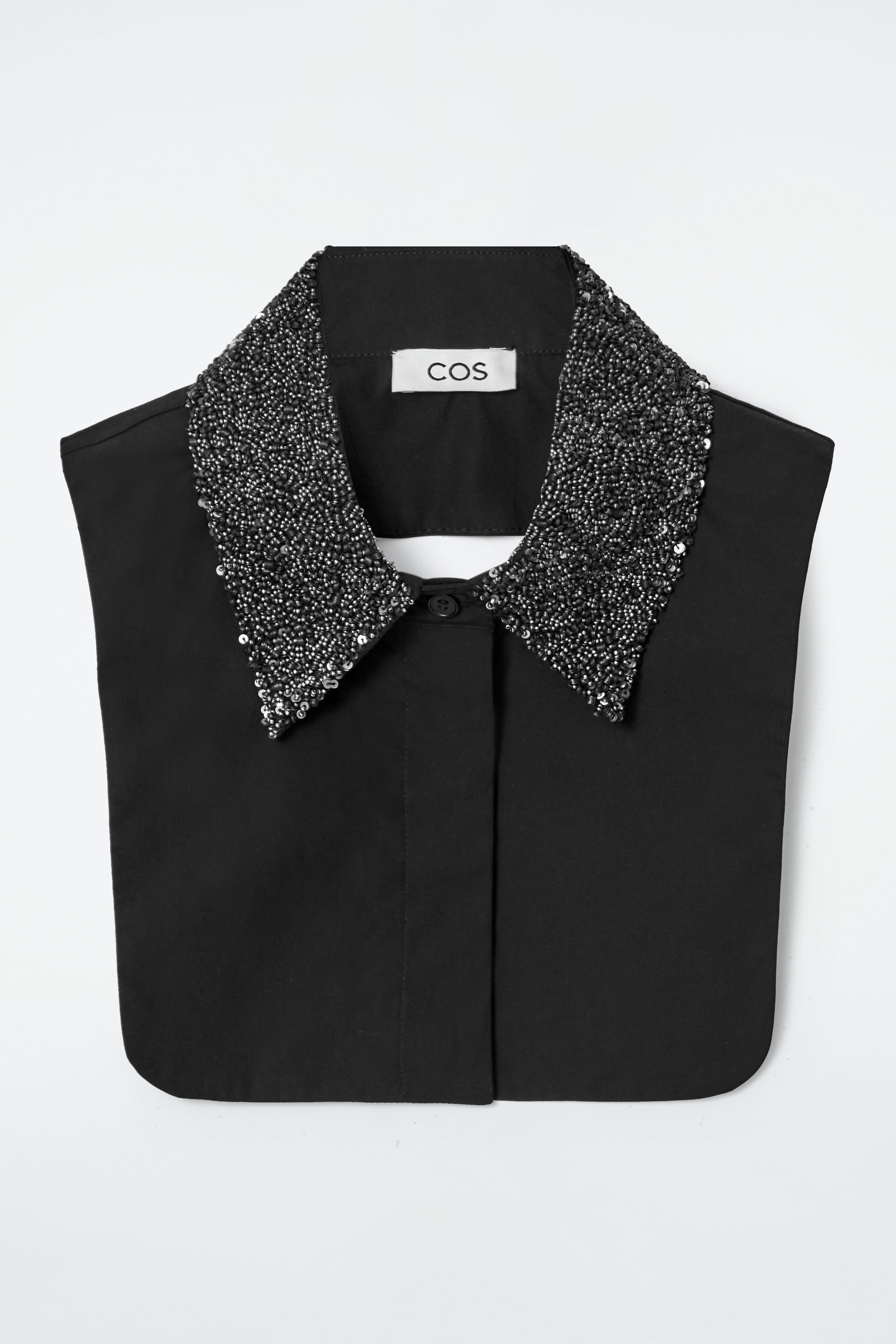 EMBELLISHED BIB COLLAR - BLACK | COS