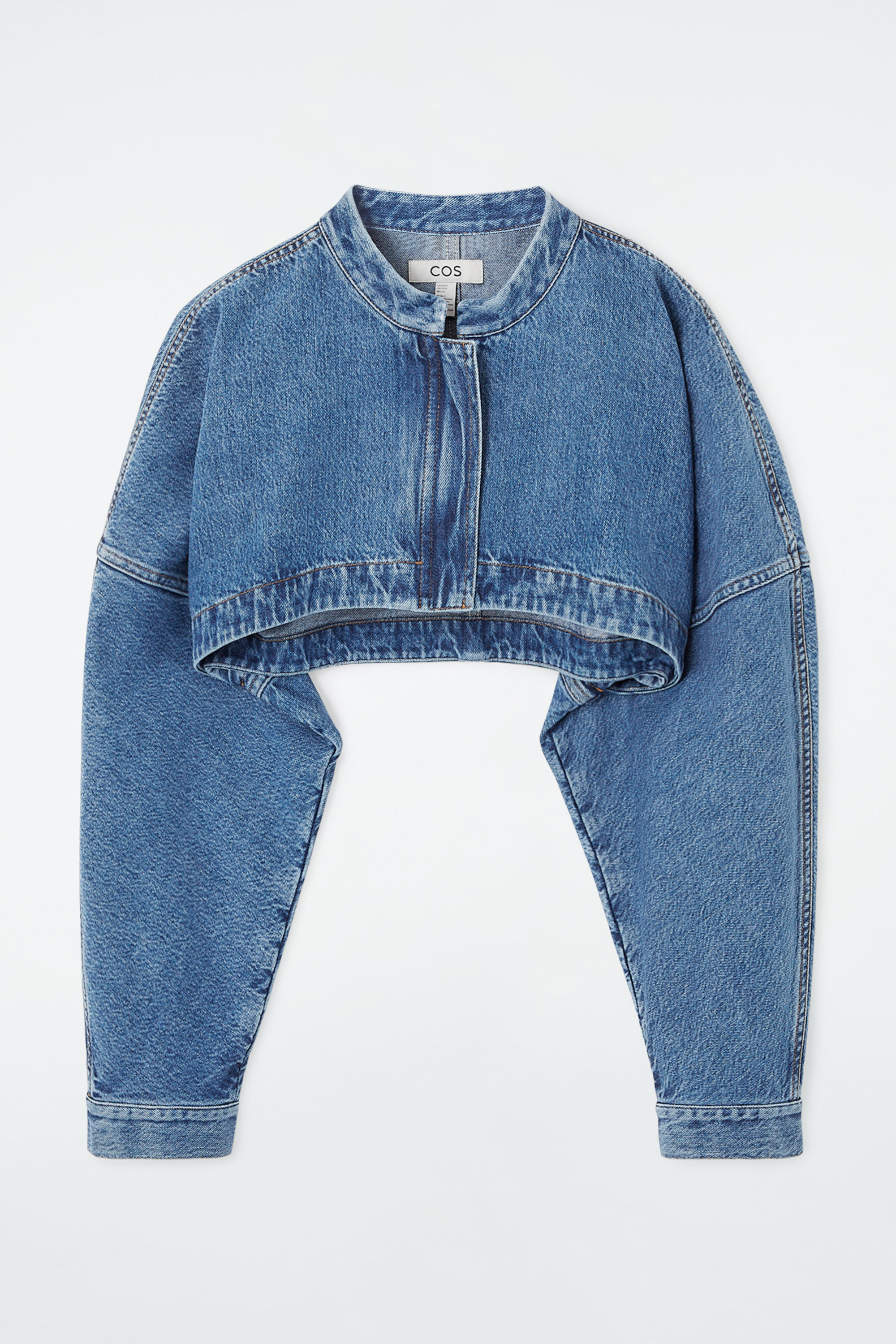 Cropped shops jeans jacke