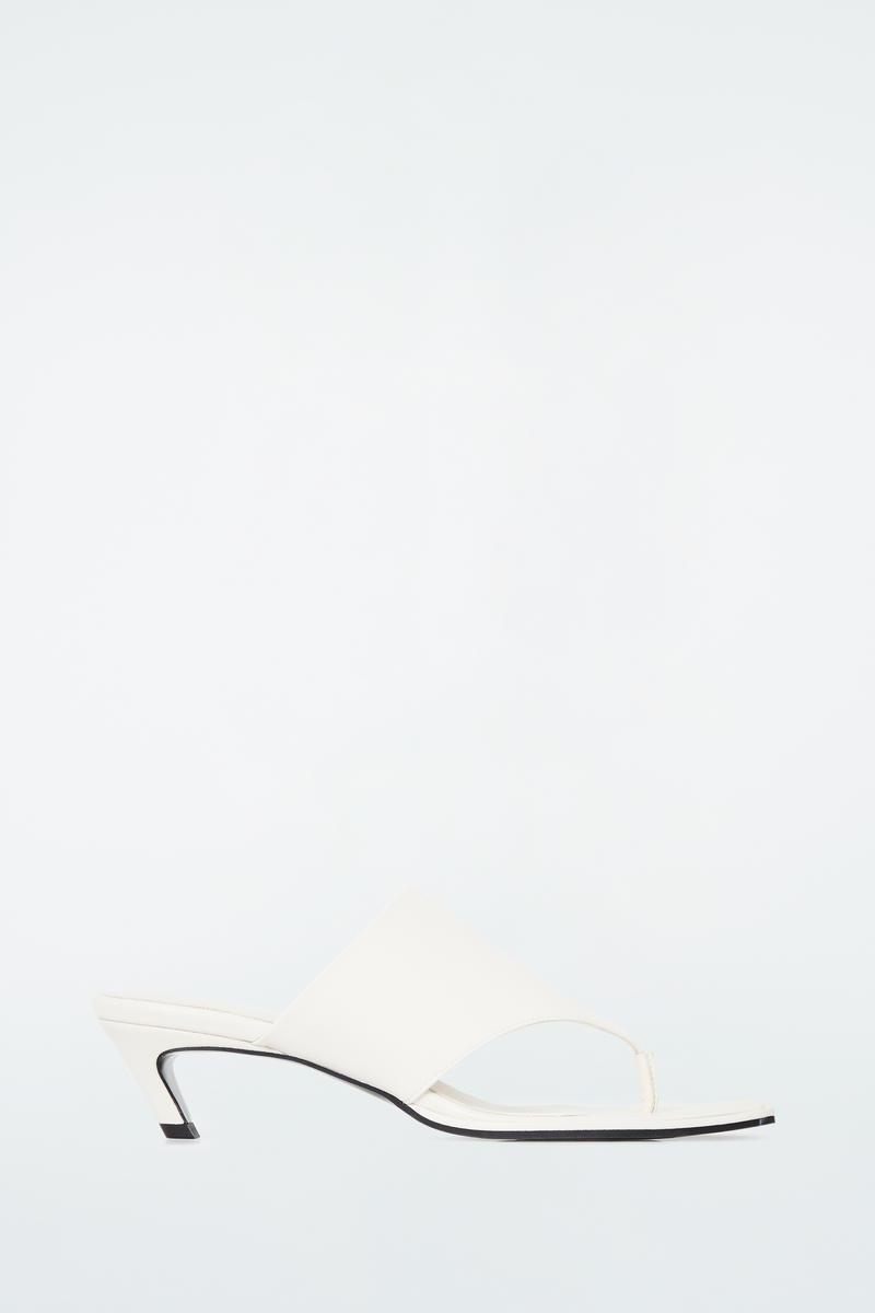 Toe-Post Heeled Sandals