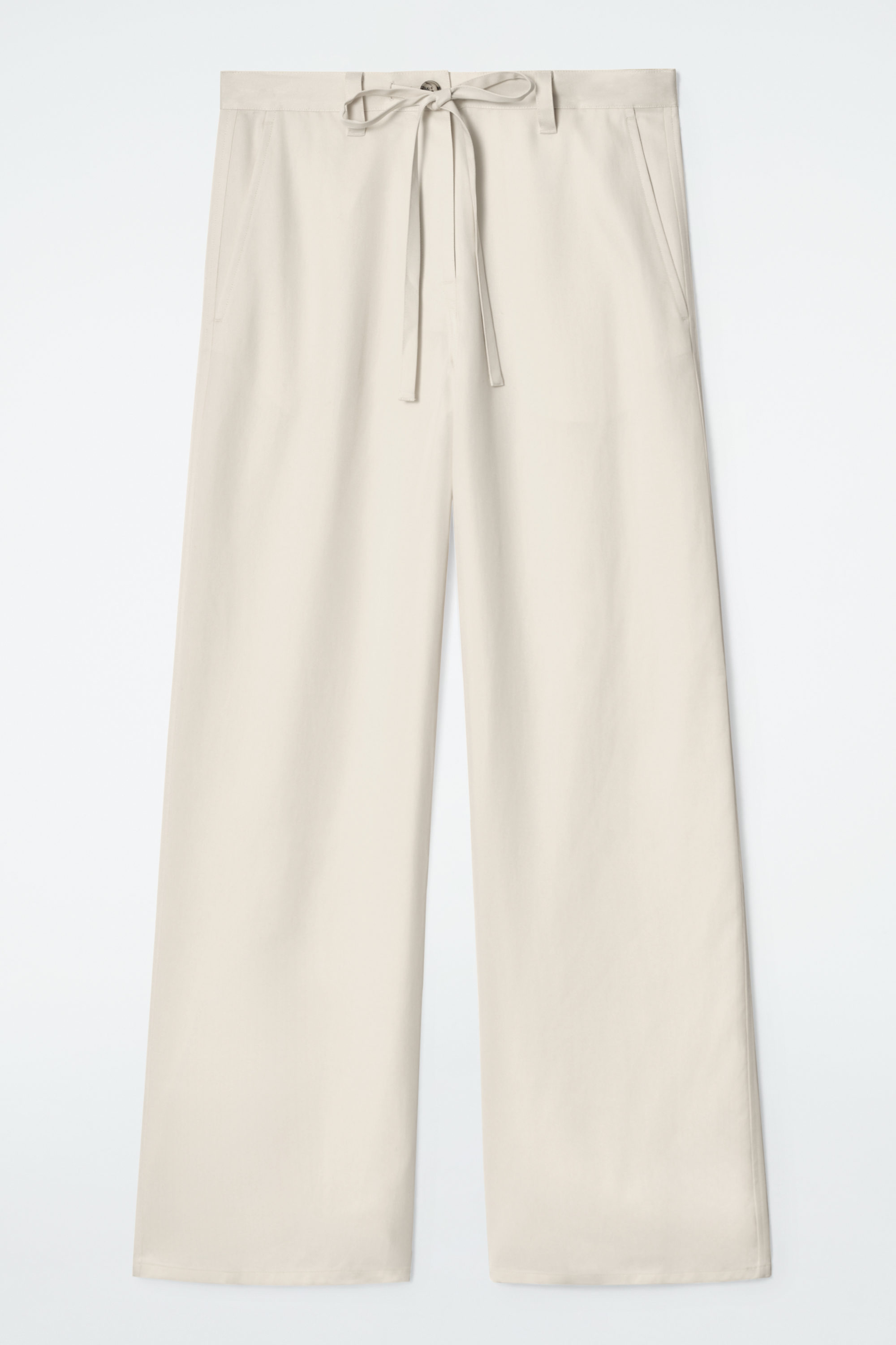 TIE-DETAIL WIDE-LEG PANTS - IVORY | COS