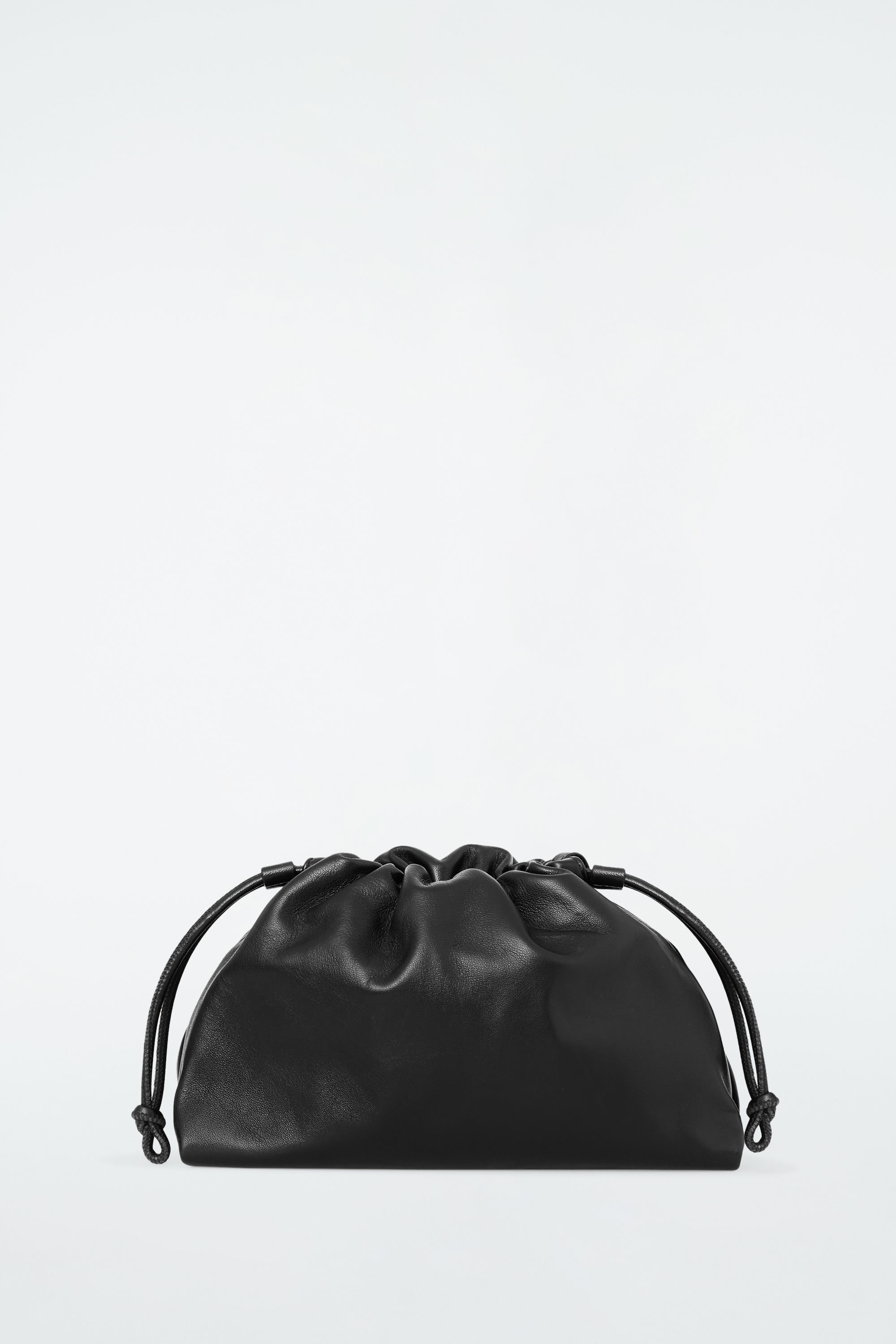 MINI CAVATELLI CLUTCH BAG - LEATHER - BLACK | COS